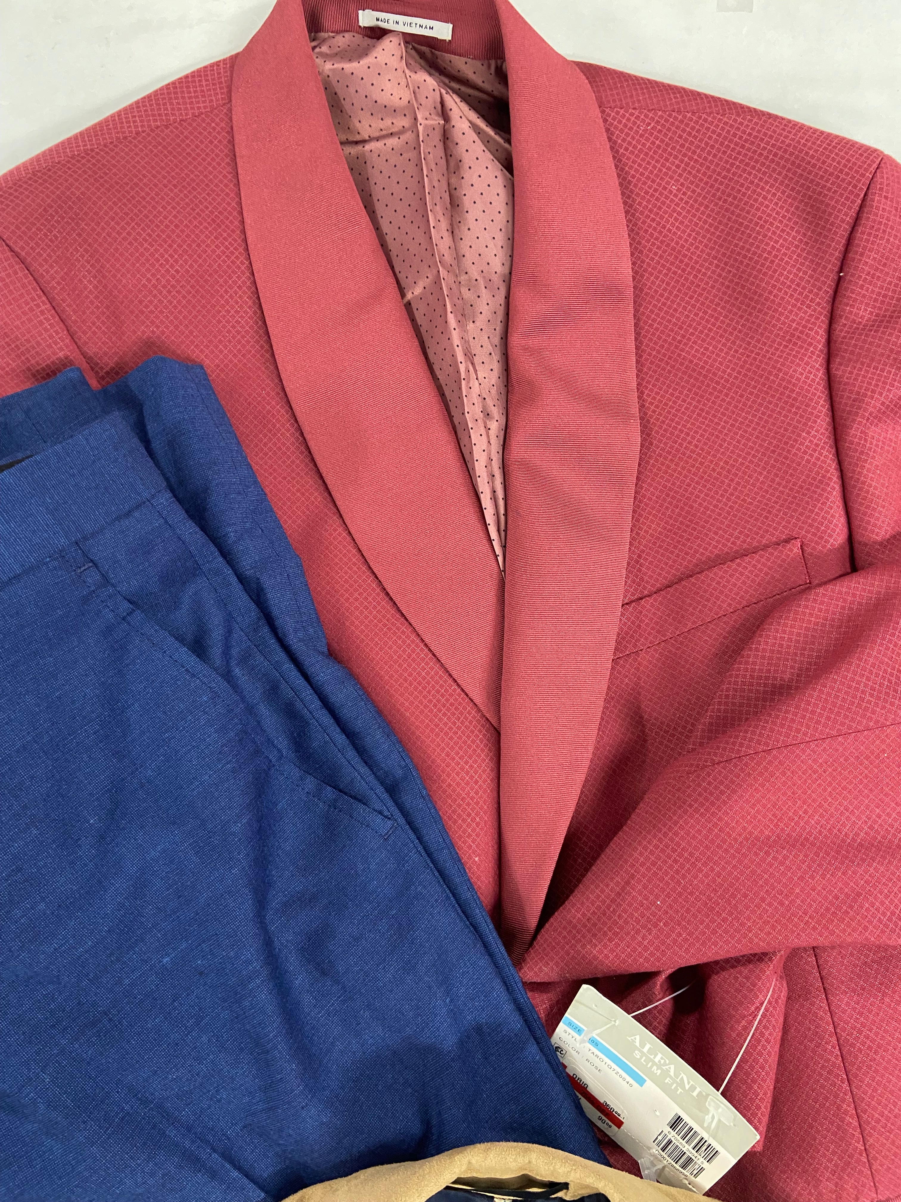 Men's Clothing Blazers Wholesale Lot, ARMANI EXCHANGE, LAUREN RALPH LAUREN, ALFANI, 6 items, Shelf Pulls, MSRP $2,110