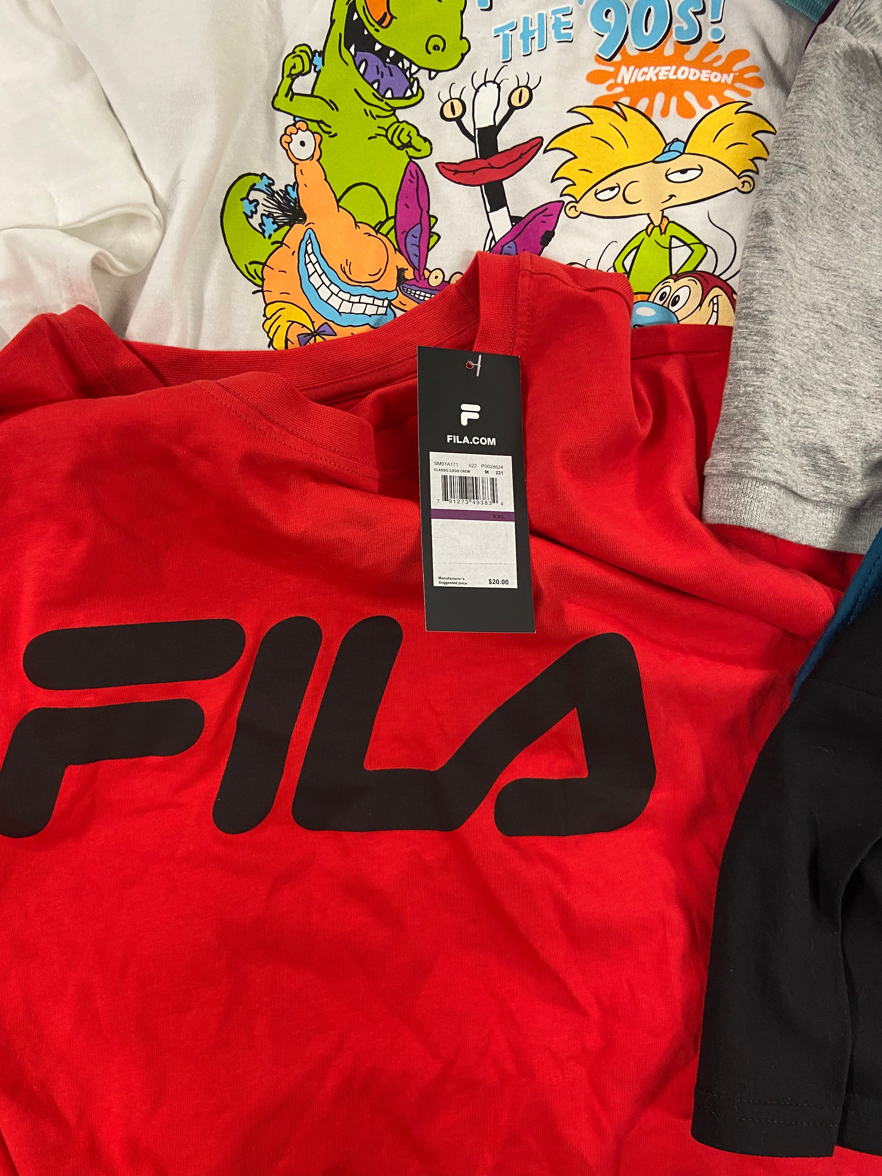 Men's Clothing Tops Wholesale Lot, ADIDAS, VOLCOM, DKNY, FILA, SPYDER, CLUB ROOM and more, 17 items, Shelf Pulls, MSRP $687