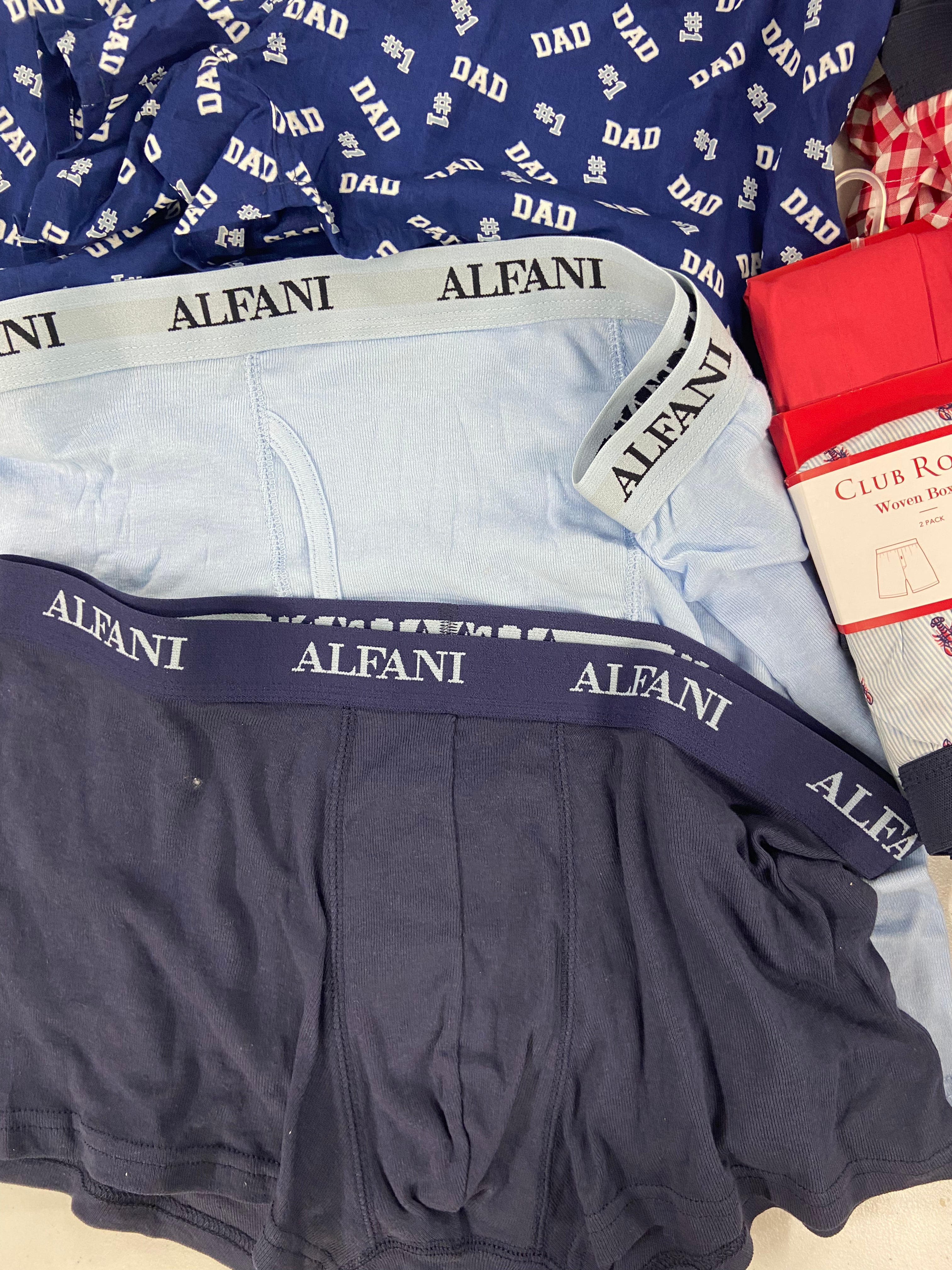 Men's Underwear (Boxers & Others) Wholesale Lot, ALFANI, CLUB ROOM 16 items, Shelf Pulls, MSRP $450