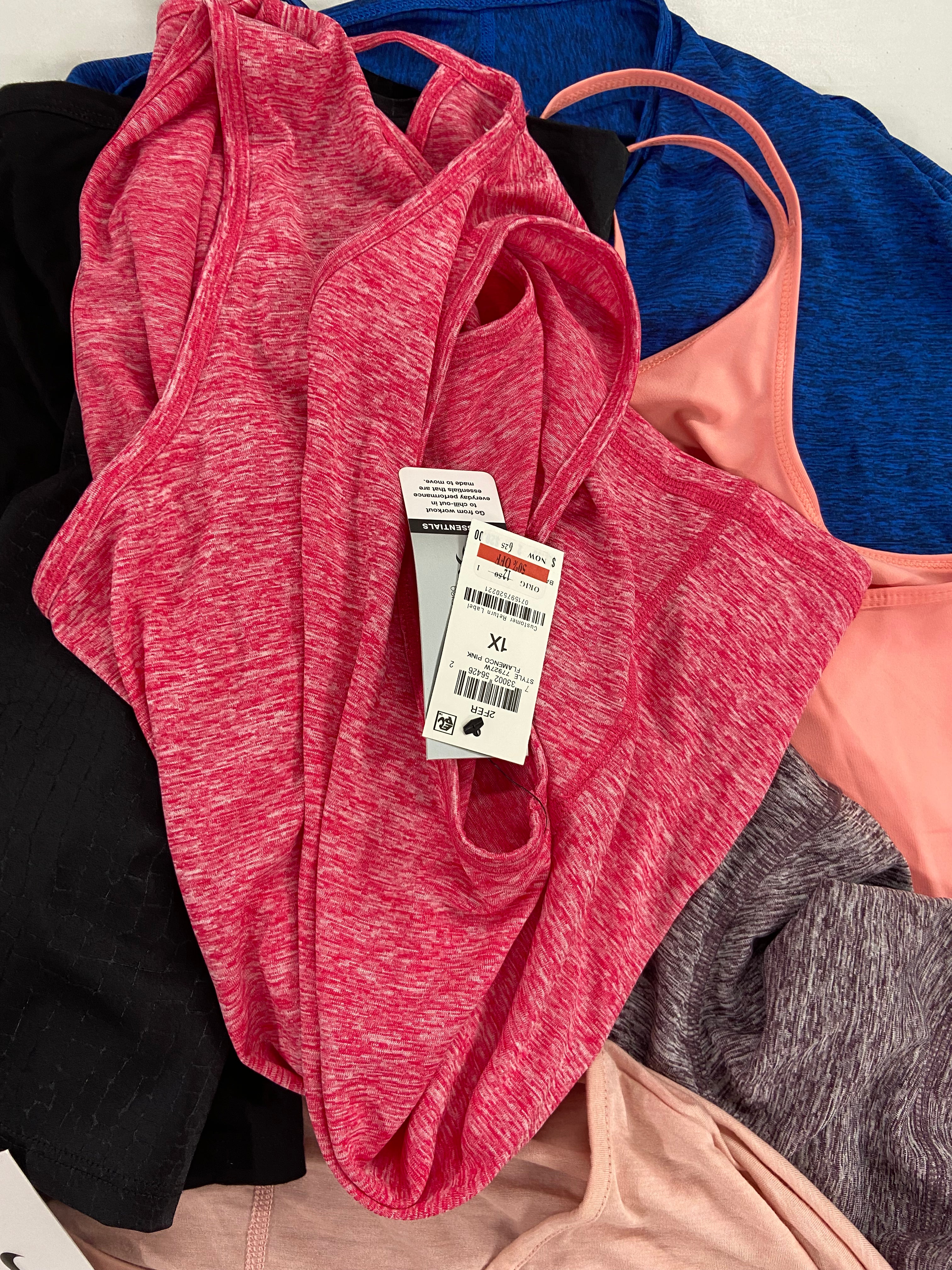 Women's Clothing Activewear Wholesale Lot, NIKE, COR, K-DEER,  32 DEGREES, CK PERFORMANCE, 22 items, Shelf Pulls, MSRP $1,006