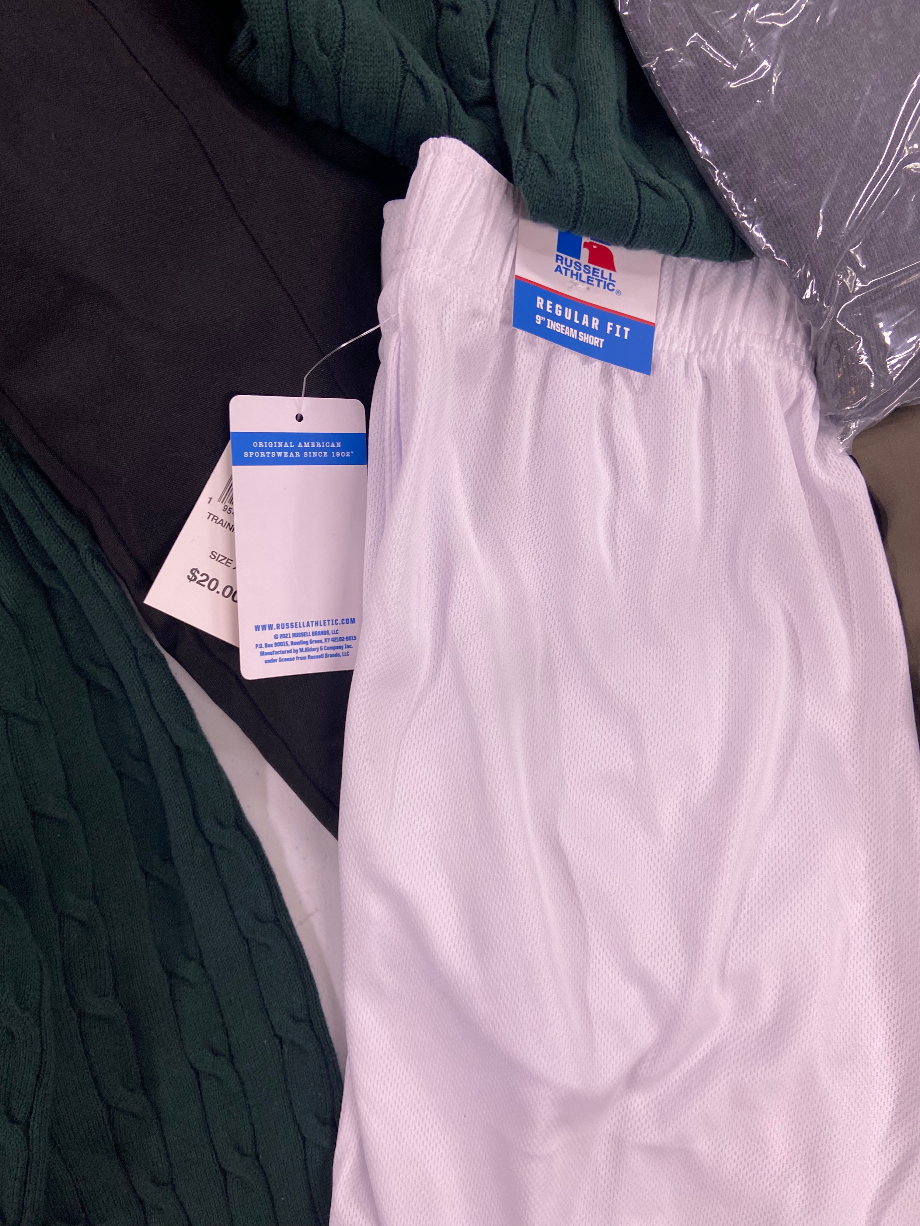Men's Clothing Sweaters & Others, Wholesale Lot, GERRY, ORVIS, RUGGED, CLUB ROOM, RUSSELL and more, 9 items, Shelf Pulls, MSRP $504