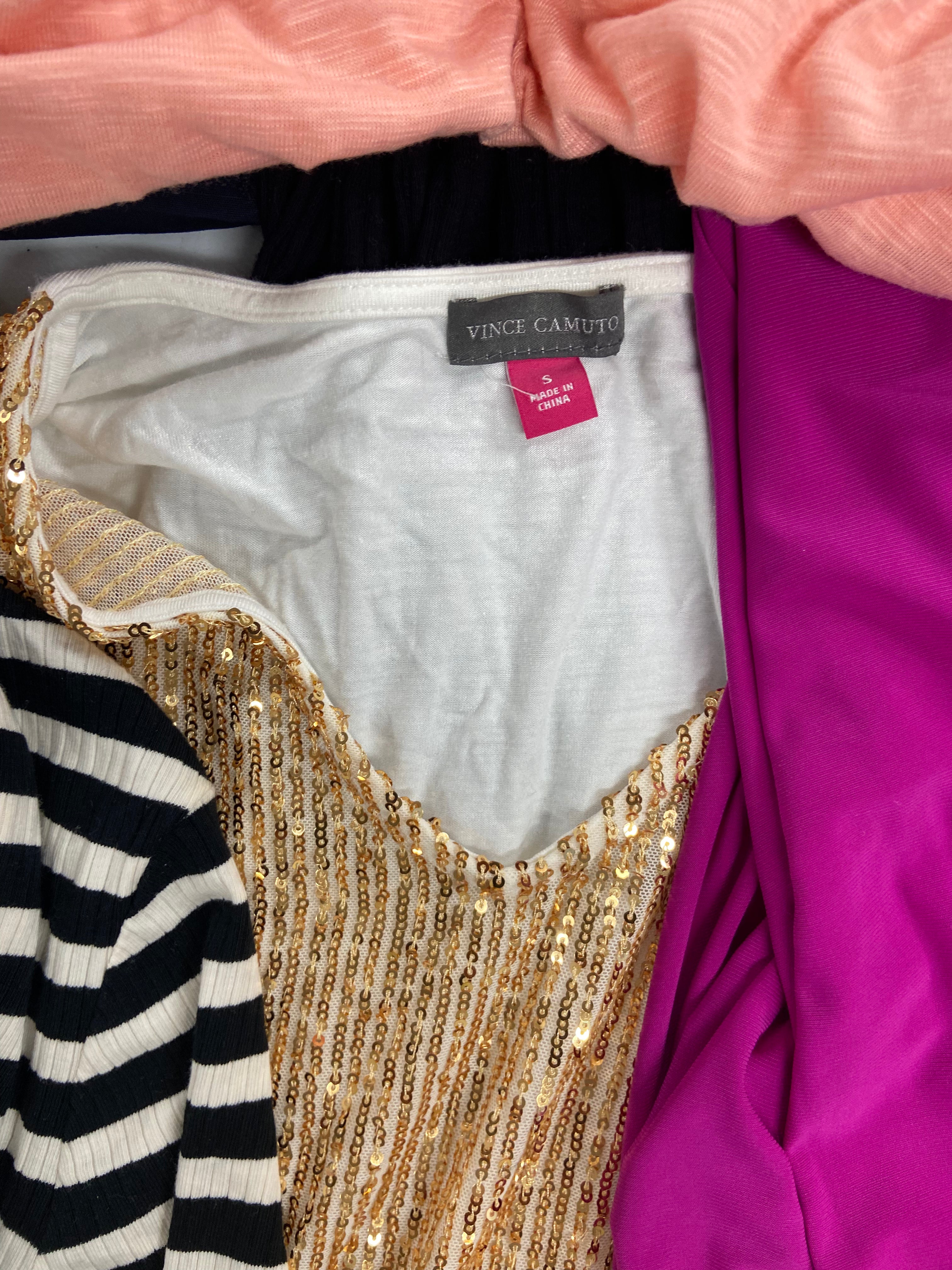 Women's Clothing Assorted Wholesale Lot, LAUREN RALPH LAUREN, LUCKY BRAND, VINCE CAMUTO,  FREE PEOPLE, AMERICAN APPAREL and more, 21 items, Shelf Pulls, MSRP $1,392