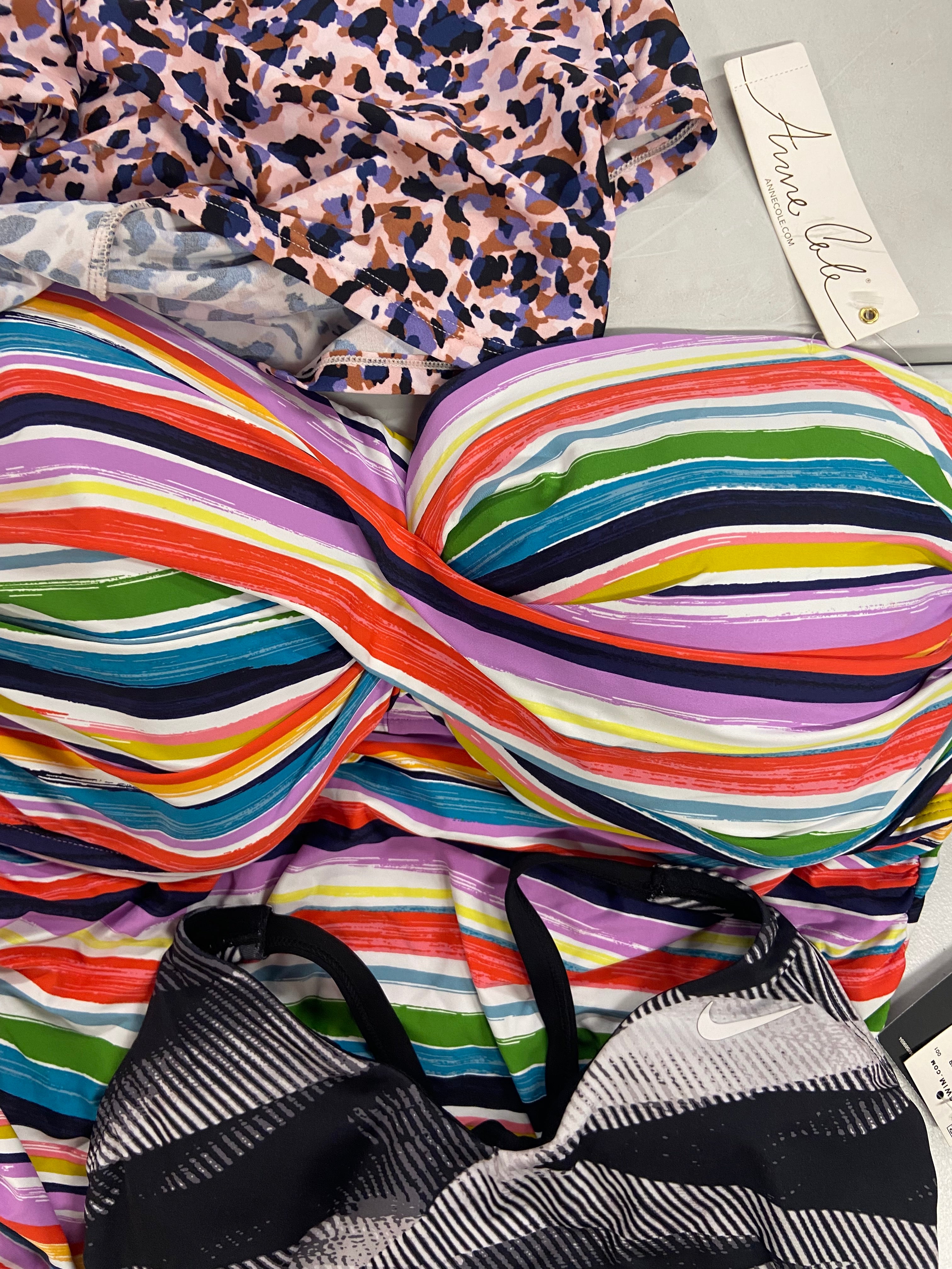 Women's Swimwear Wholesale Lot, NIKE, ANNE COLE, COLE OF CALIFORNIA and more, 12 items, Shelf Pulls, MSRP $591