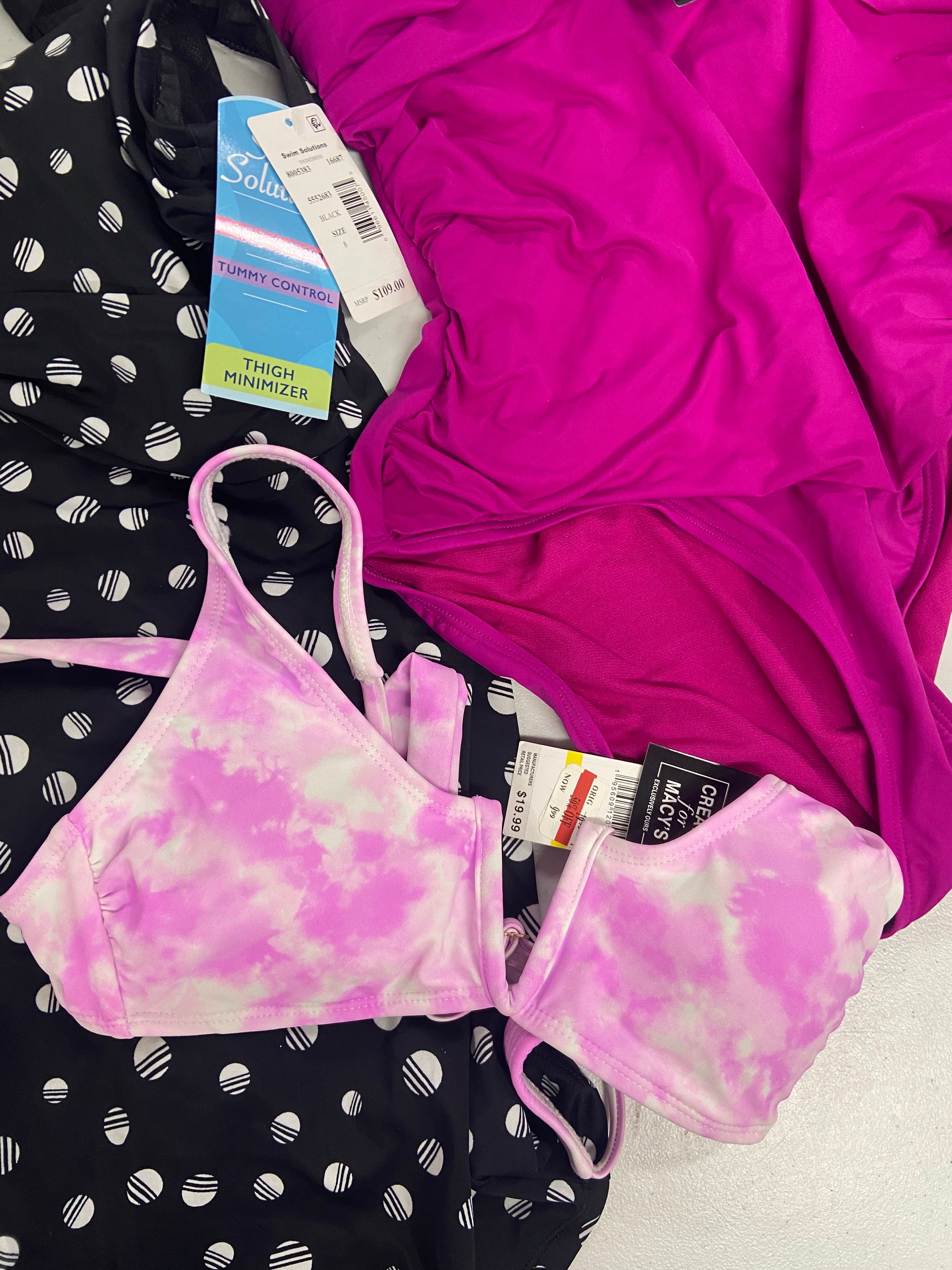 Women's Swimwear Wholesale Lot, RALPH LAUREN, NIKE, CARMEN MARC, ISLAND ESCAPE, SALT + COVE and more,16 items, Shelf Pulls, MSRP $697