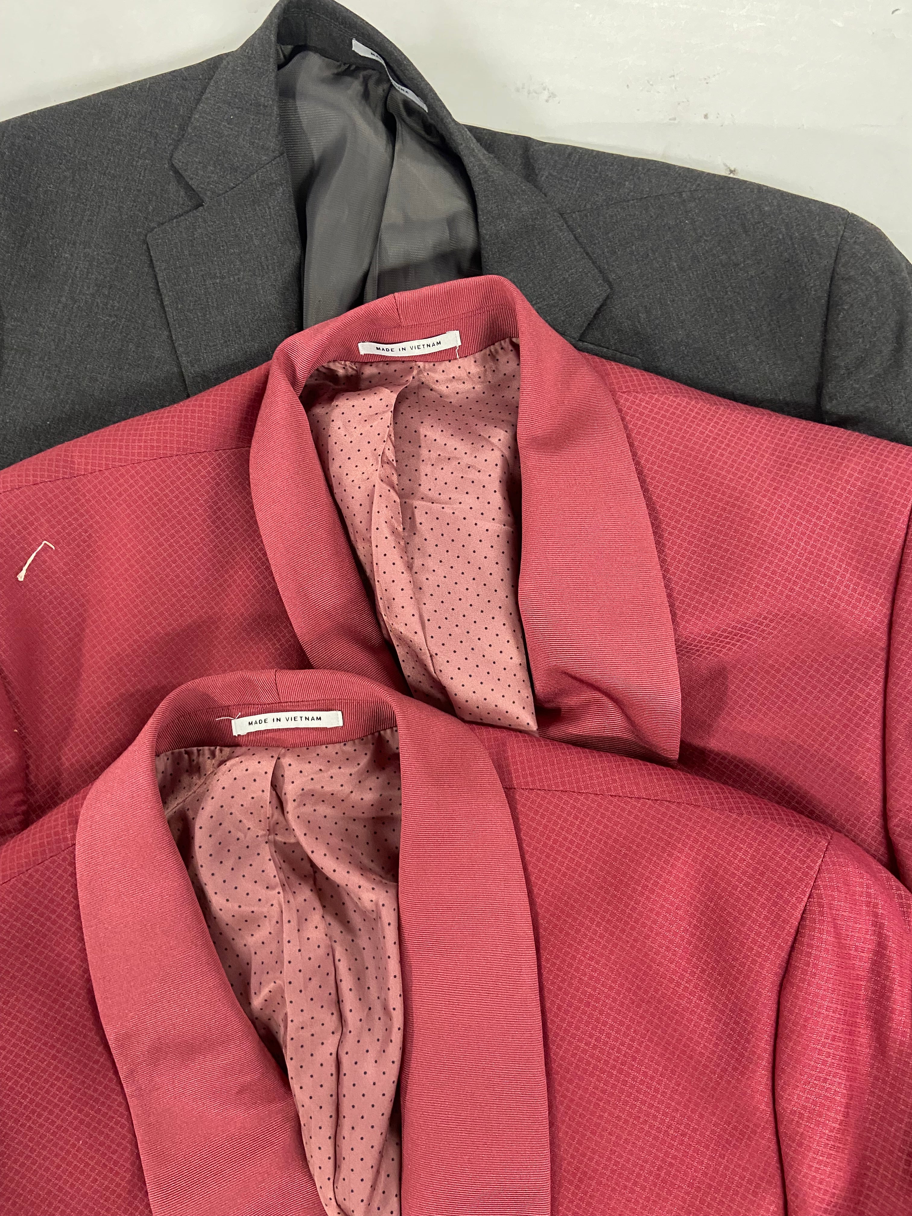 Men's Clothing Blazers Wholesale Lot, ARMANI EXCHANGE, LAUREN RALPH LAUREN, ALFANI, 6 items, Shelf Pulls, MSRP $2,110