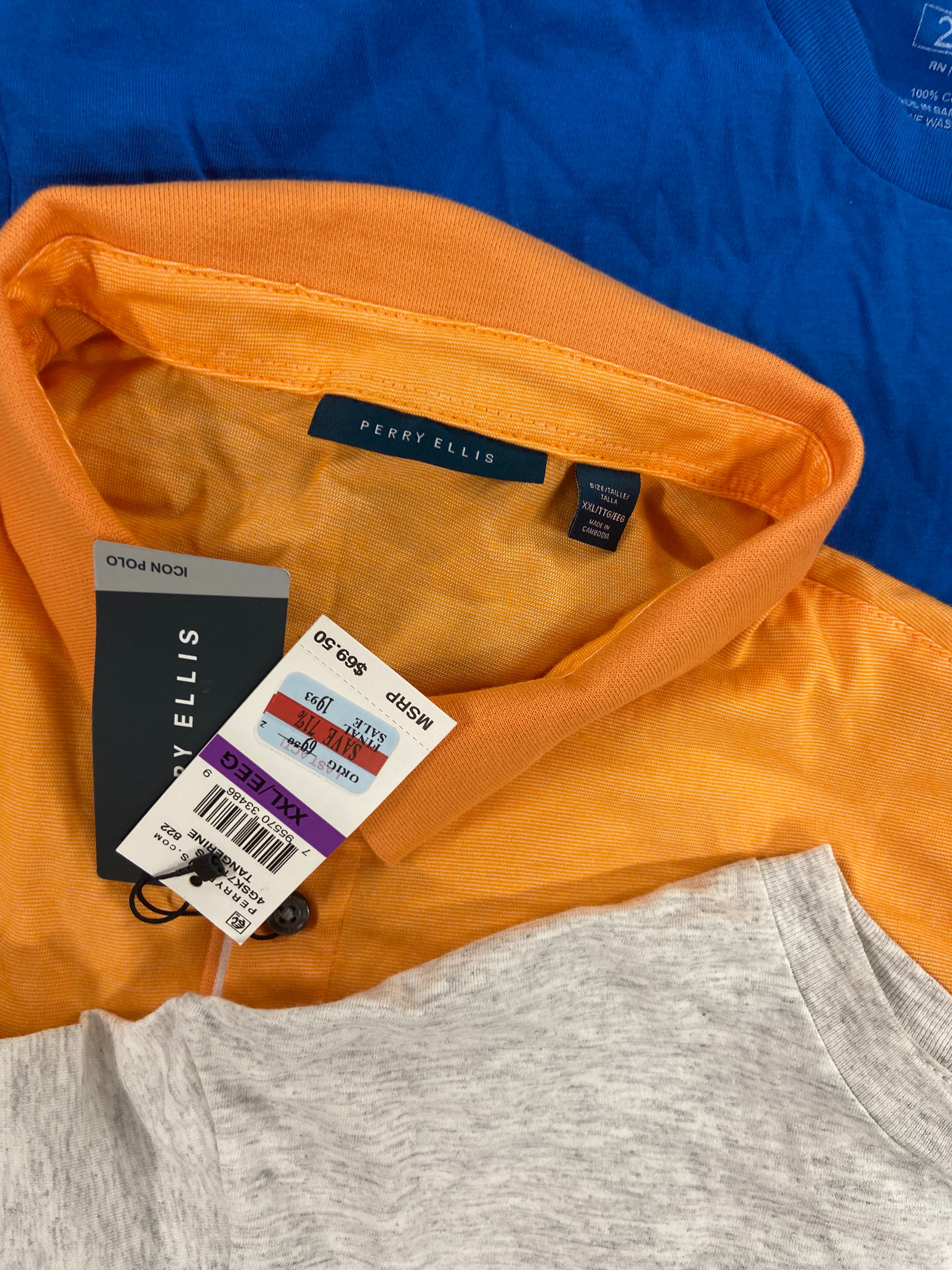Men's Clothing Tops Wholesale Lot, POLO RALPH LAUREN, PGA TOUR, UNDER ARMOUR, CALVIN KLEIN, BASS HYBRID, ALFANI and more, 17 items, Shelf Pulls, MSRP $755