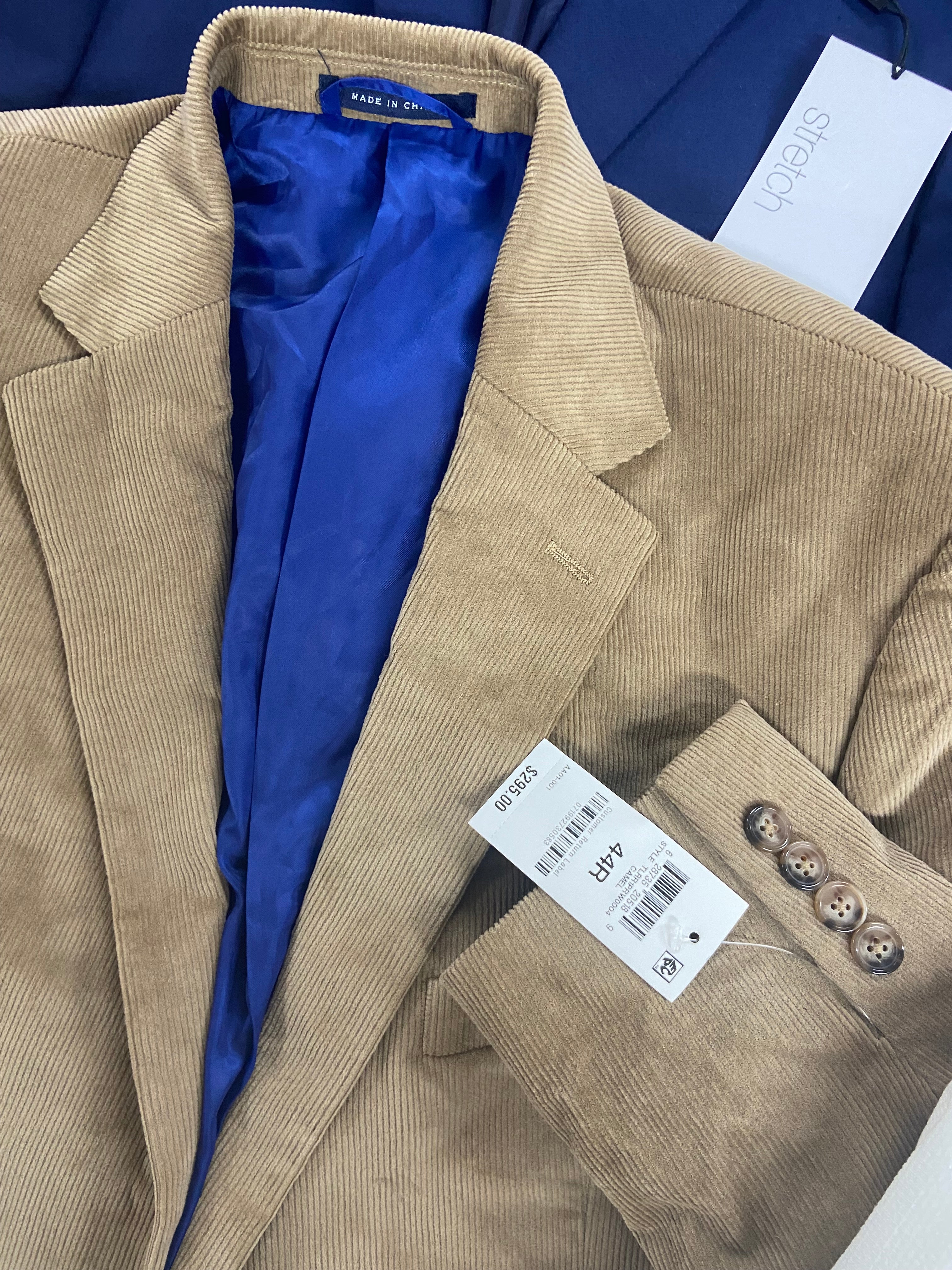 Men's Clothing Blazer & Sweaters Wholesale Lot, TALLIA ORANGE, TAYION, CLUB ROOM, BAR III, 10 items, Shelf Pulls, MSRP $1,489