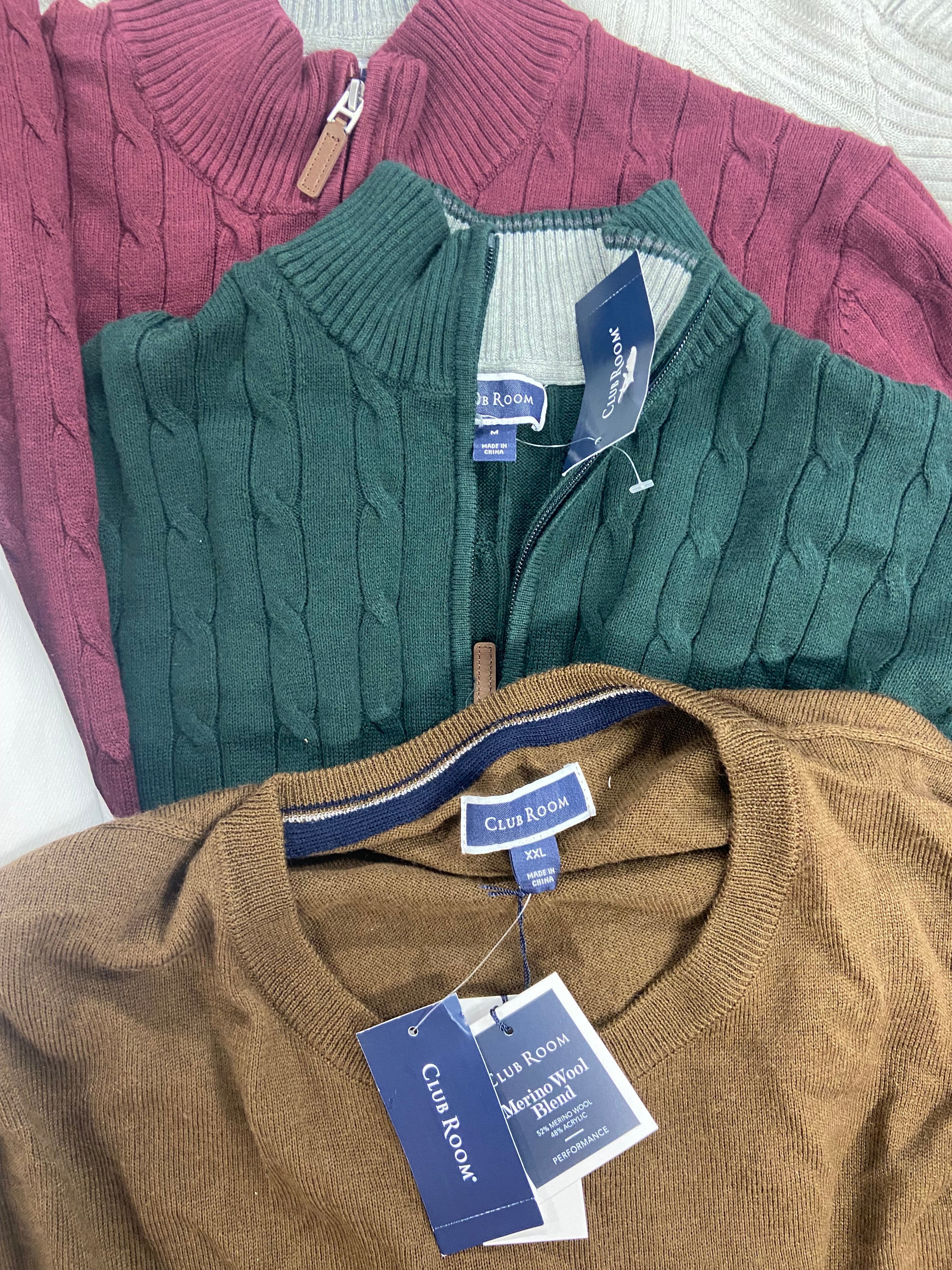 Men's Clothing ASSORTED Wholesale Lot, POLO RALPH LAUREN, CALVIN KLEIN, CLUB ROOM and more, 7 items, Shelf Pulls, MSRP $524