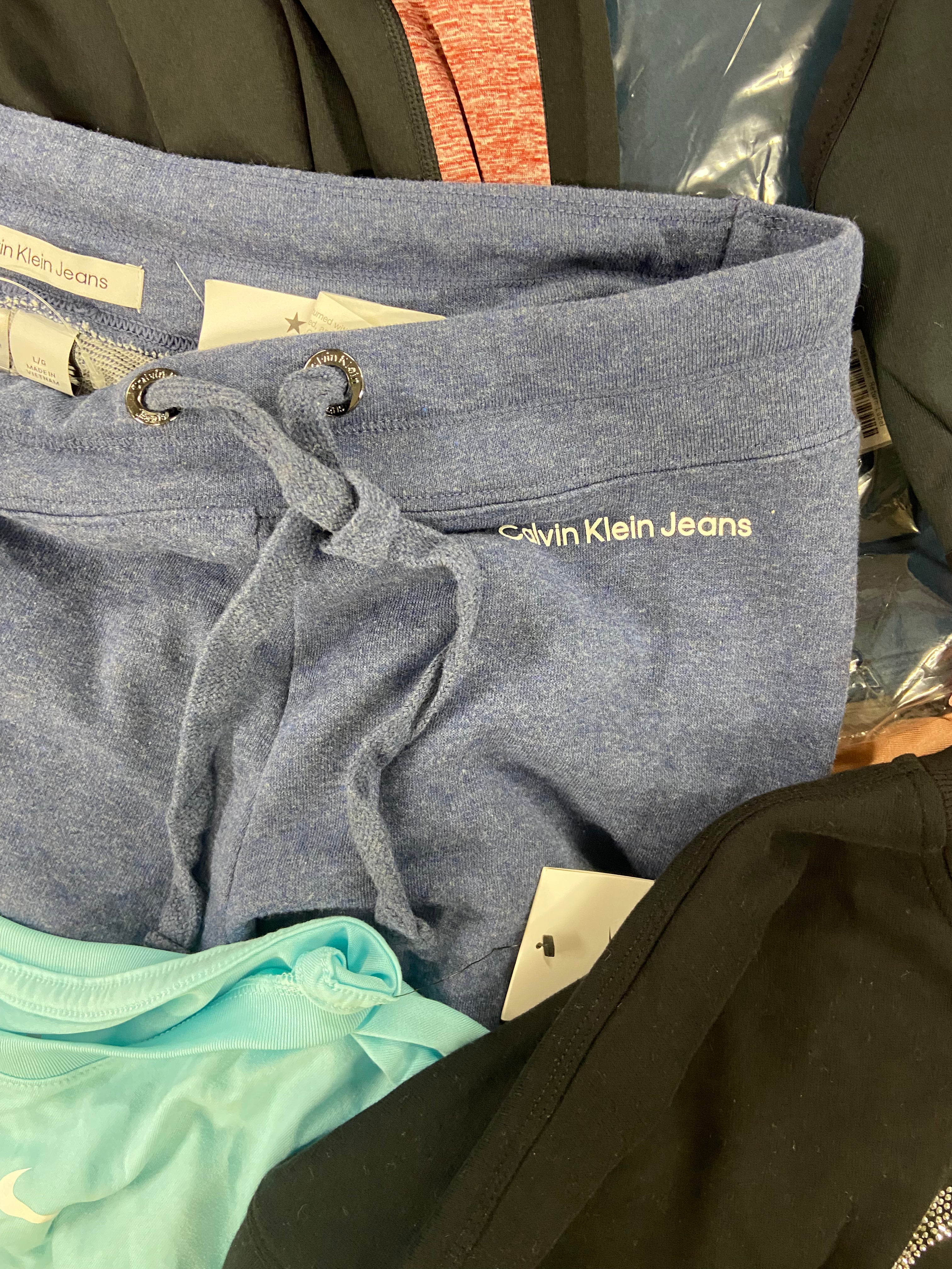 Women's Clothing Activewear Wholesale Lot, ADIDAS, CALVIN KLEIN, NIKE, IDEOLOGY and more, 21 items, Shelf Pulls, MSRP $715