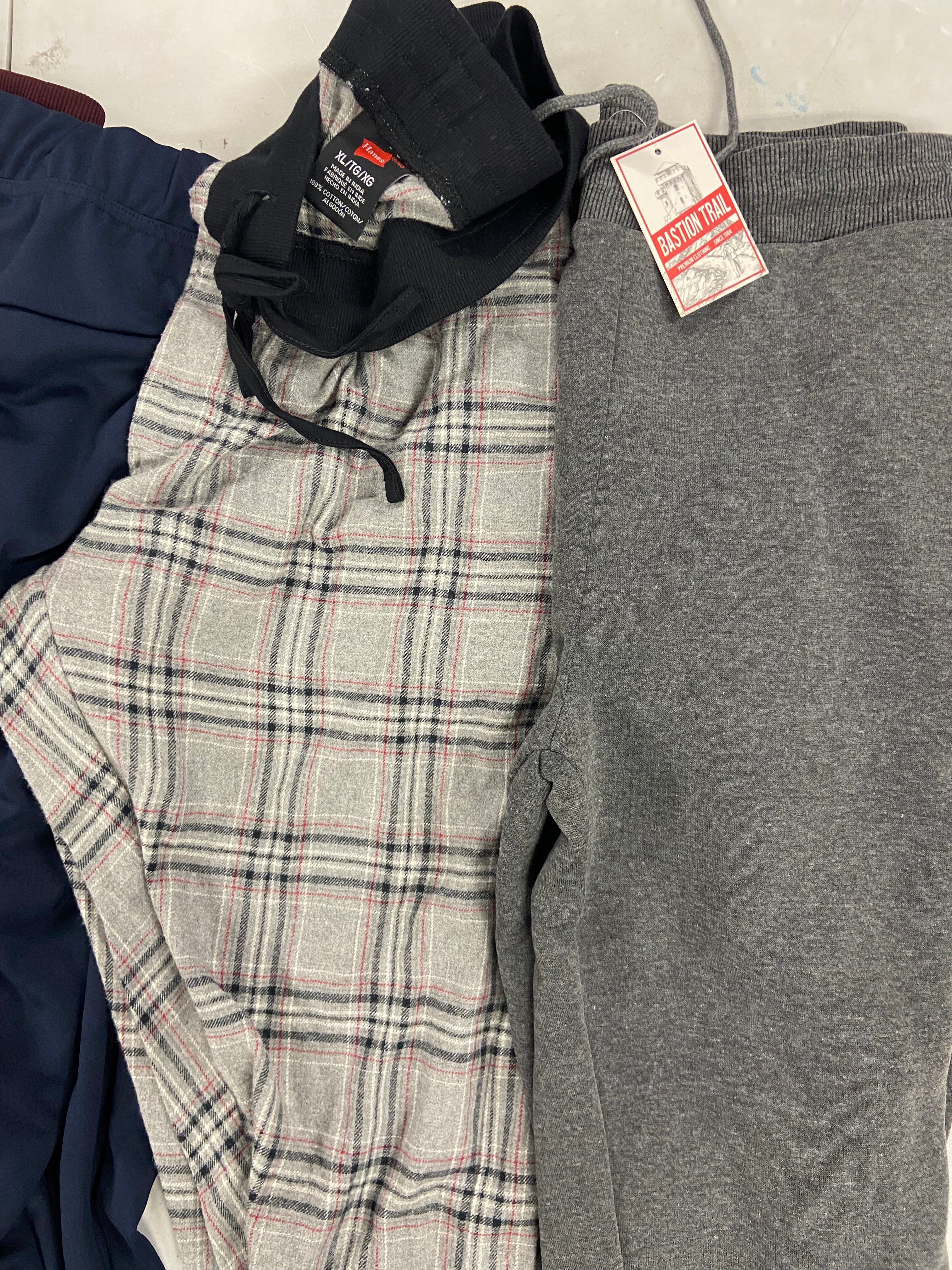 Men's Clothing Pants Wholesale Lot, IDEOLOGY, HANES, BASTION TRAIL, INC, 5 items, Shelf Pulls, MSRP $244