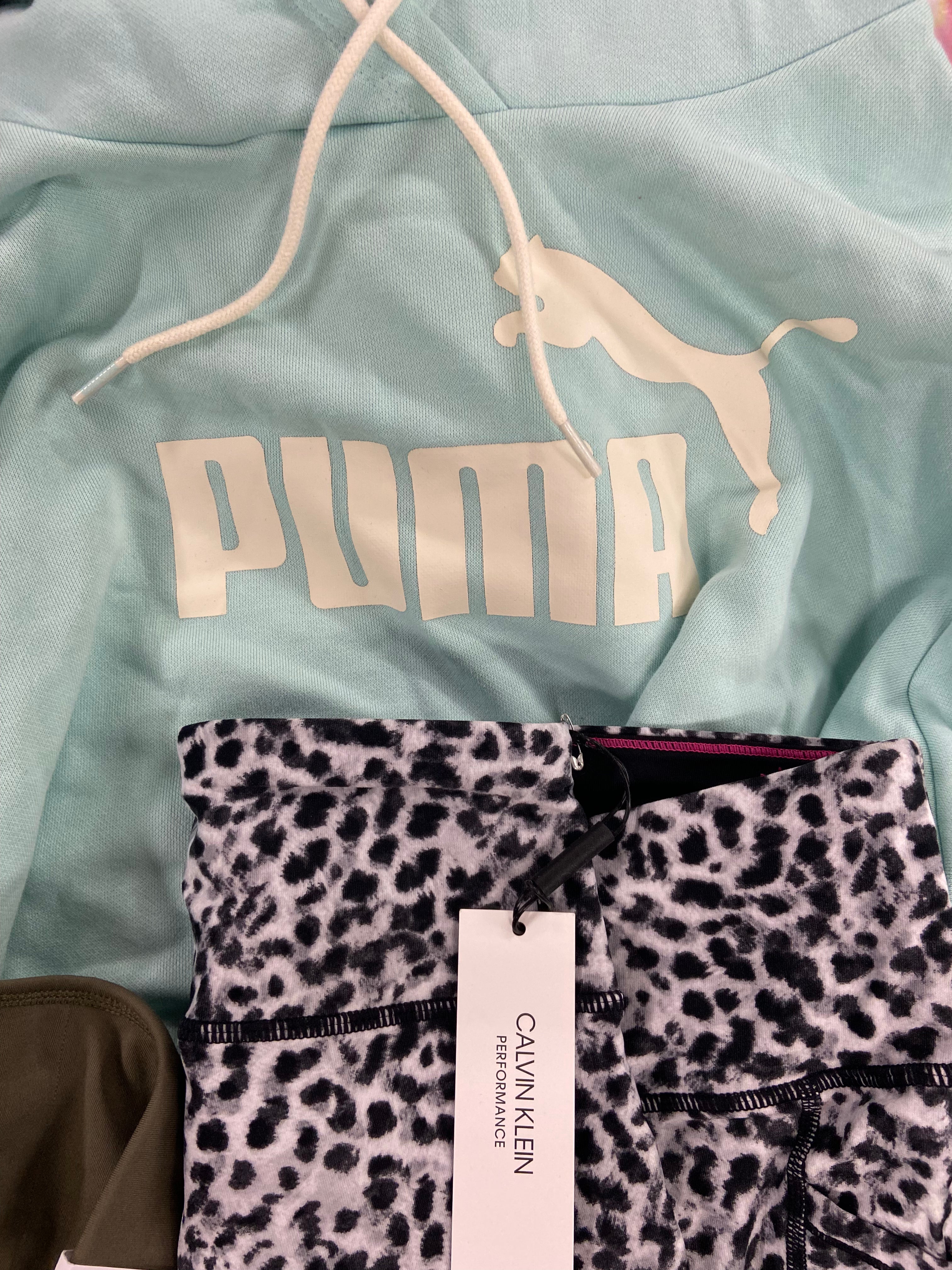 Women's Clothing Activewear Wholesale Lot, PUMA, UNDER ARMOUR, ADIDAS, NIKE, CALVIN KLEIN, 27 items, Shelf Pulls, MSRP $826