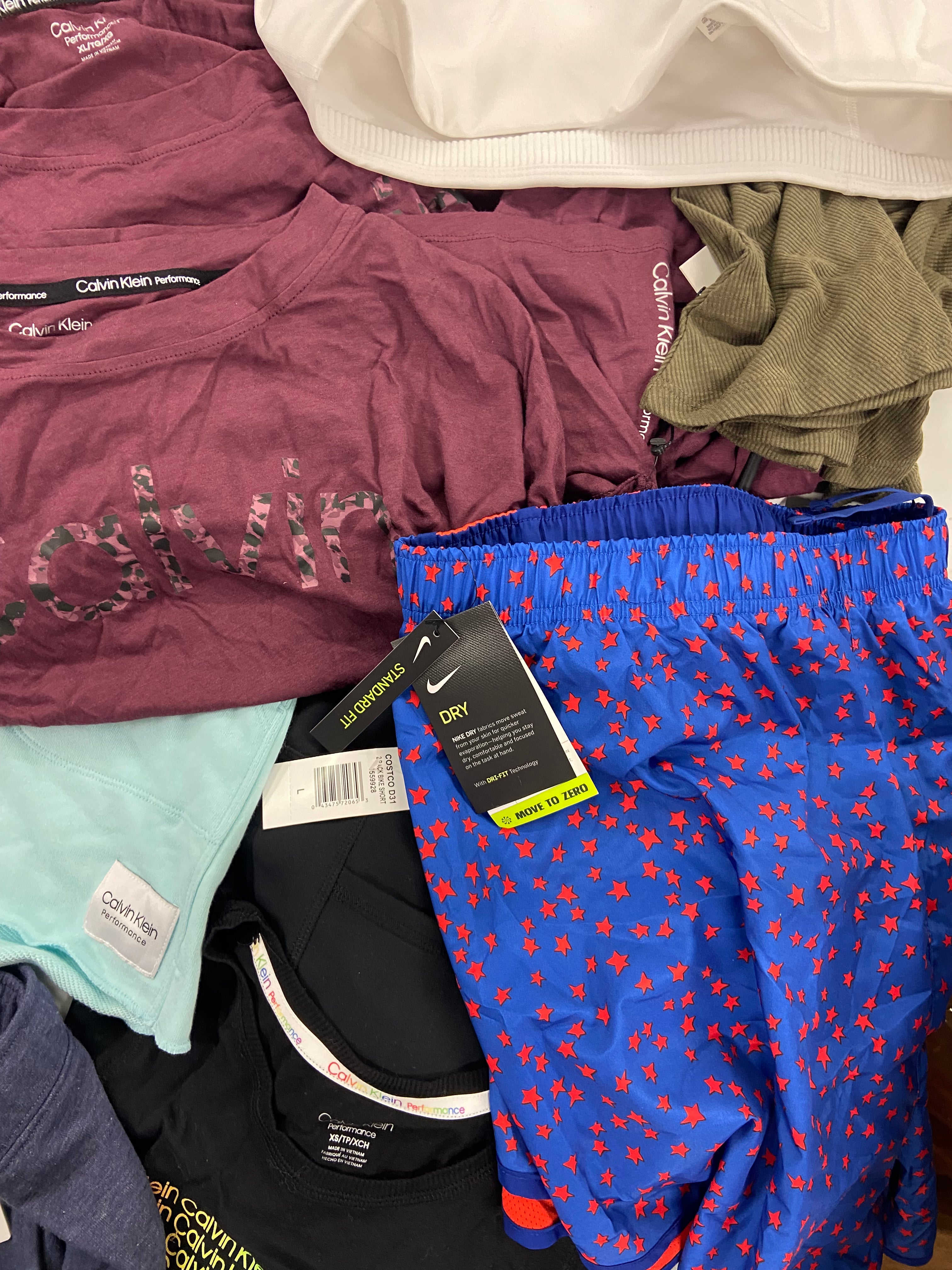 Women's Clothing Activewear Wholesale Lot, NATORI, NIKE, CK PERFORMANCE, CHAMPION, DANSKIN, MONDETTA and more,  20 items, Shelf Pulls, MSRP $795
