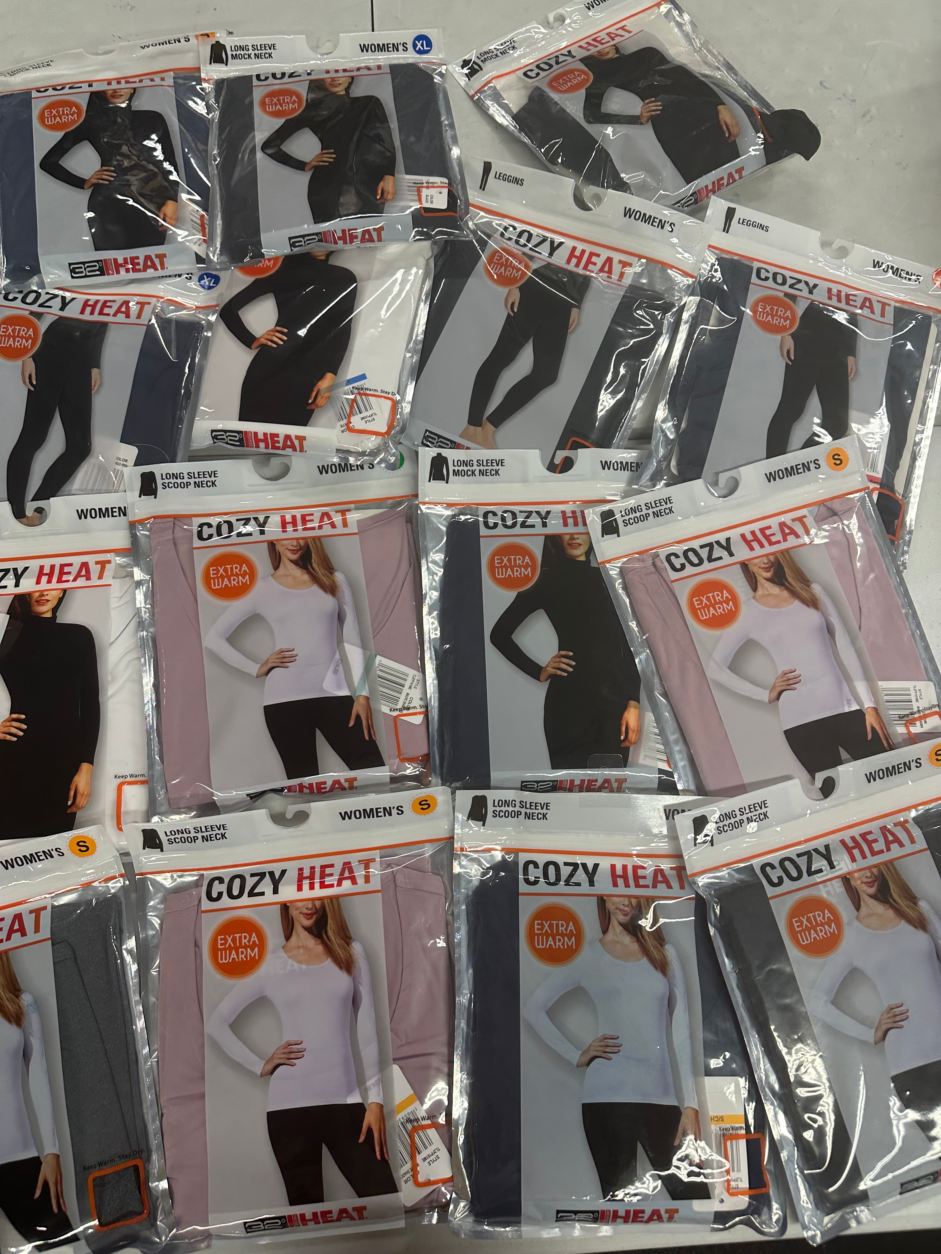 Women's Clothing 32 DEGREES Top & Bottom Wholesale Lot, 16 items, Shelf Pulls, MSRP $384