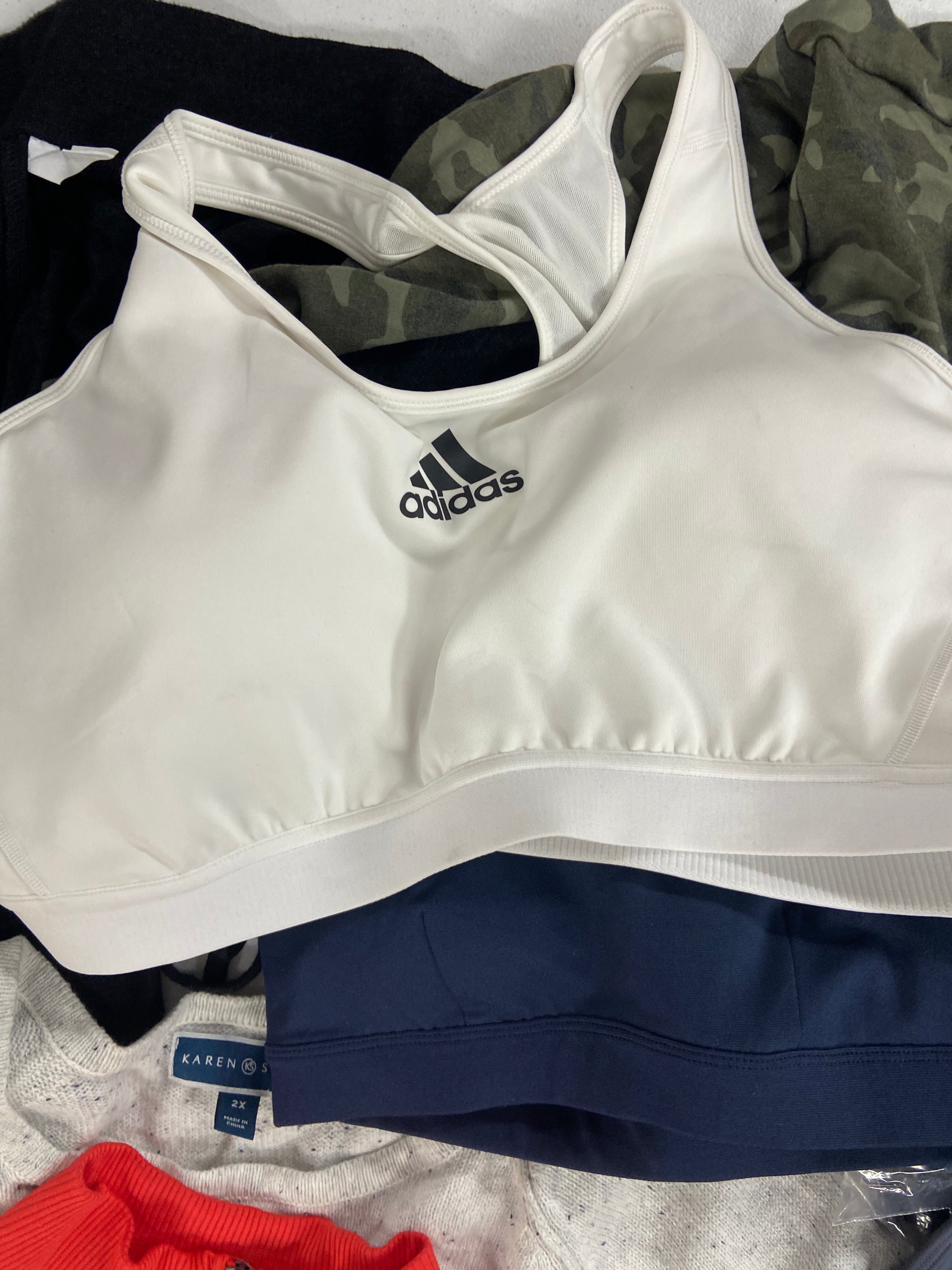 Women's Clothing Activewear & Others, Wholesale Lot, ADIDAS, CK PERFORMANCE, LEONISA, IDEOLOGY and more, 25 items, Shelf Pulls, MSRP $808