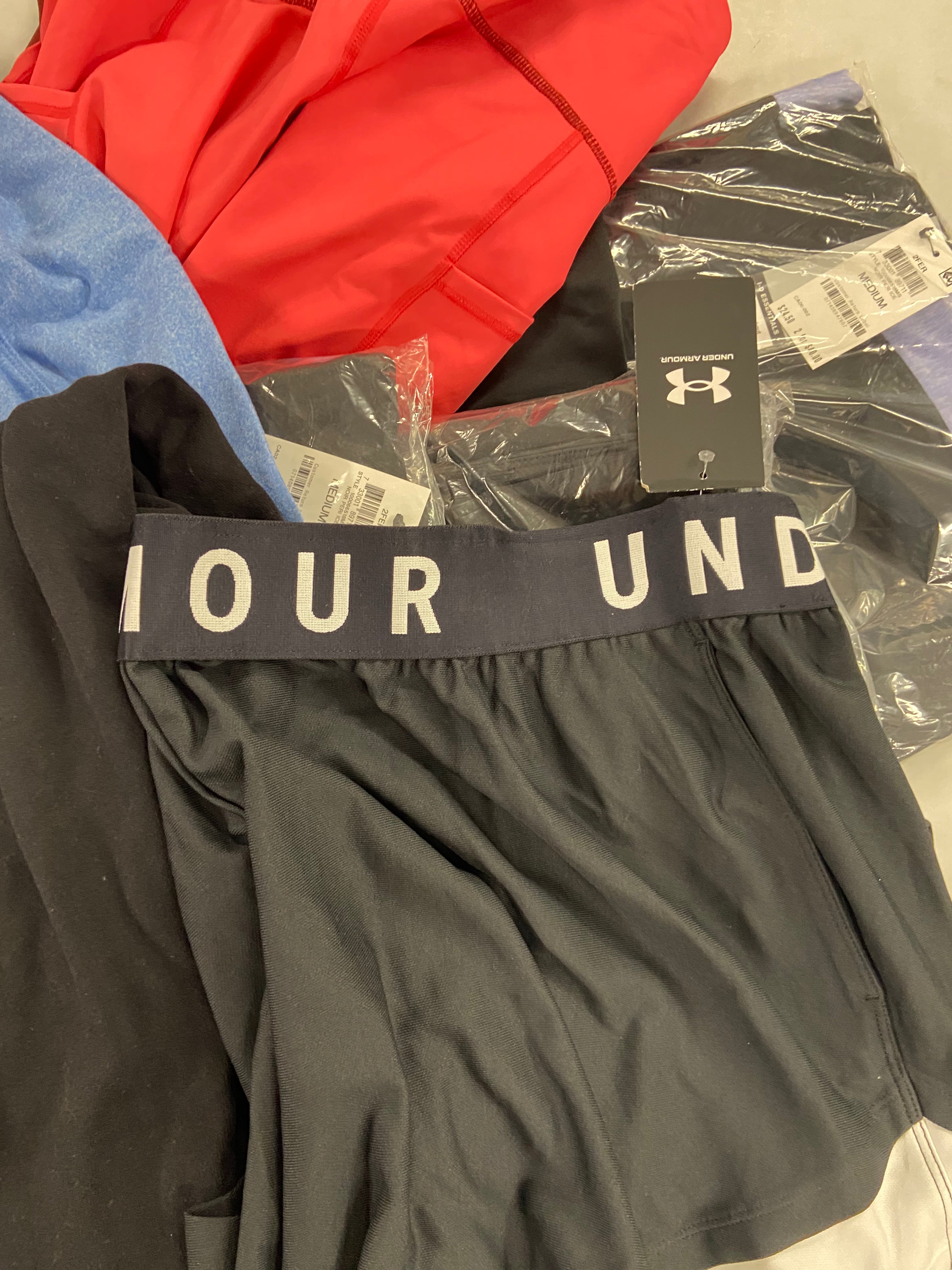 Women's Clothing Sportswear Wholesale Lot, THE NORTH FACE, UNDER ARMOUR, NIKE, CALVIN KLEIN, IDEOLOGY, 23 items, Shelf Pulls, MSRP $820