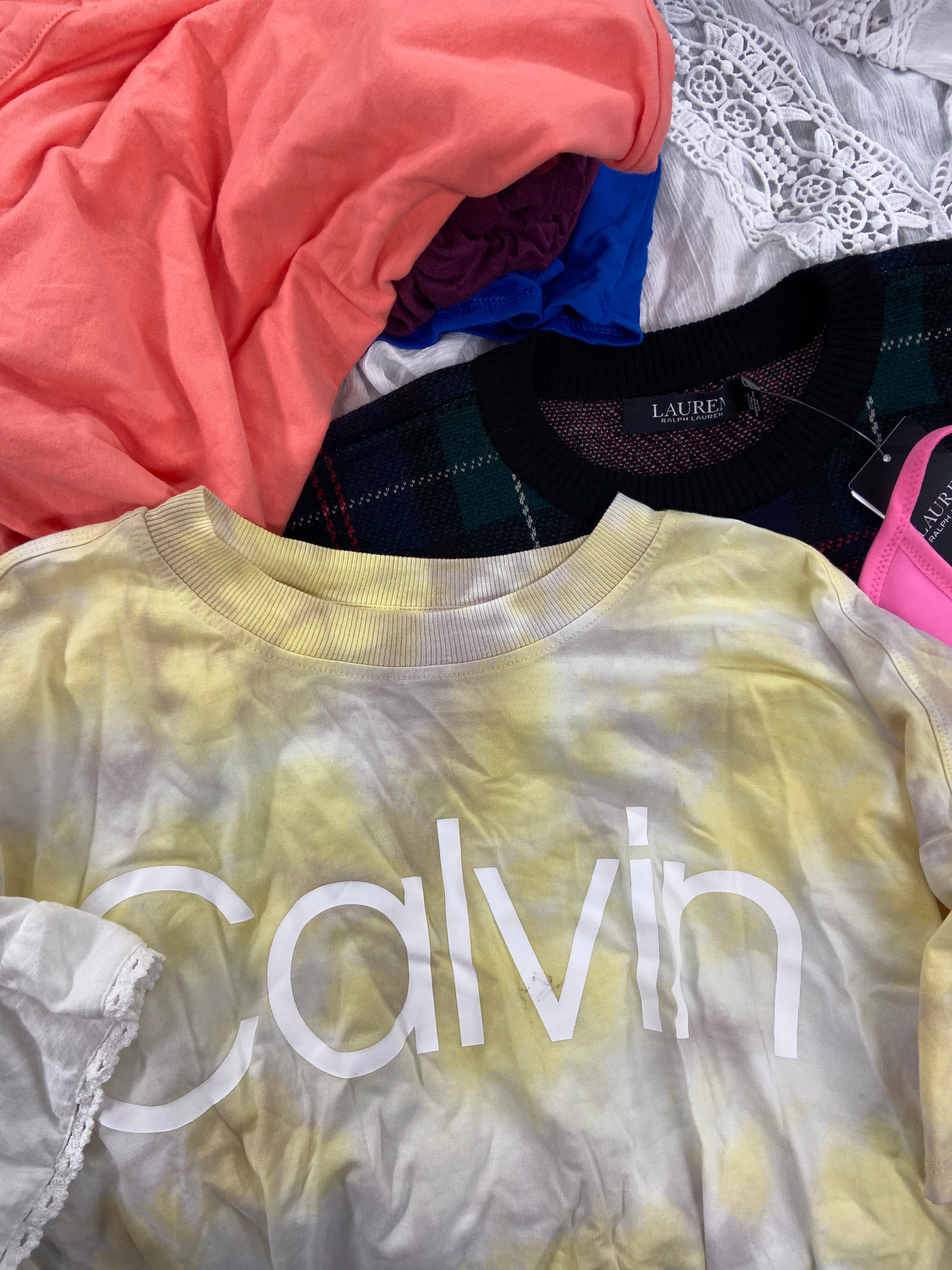 Women's Clothing Plus Size & Others Assorted Wholesale Lot, POLO RALPH LAUREN, NIKE, LA BLANCA, CALVIN KLEIN, FREE PEOPLE and more, 22 items, Shelf Pulls, MSRP $1,070
