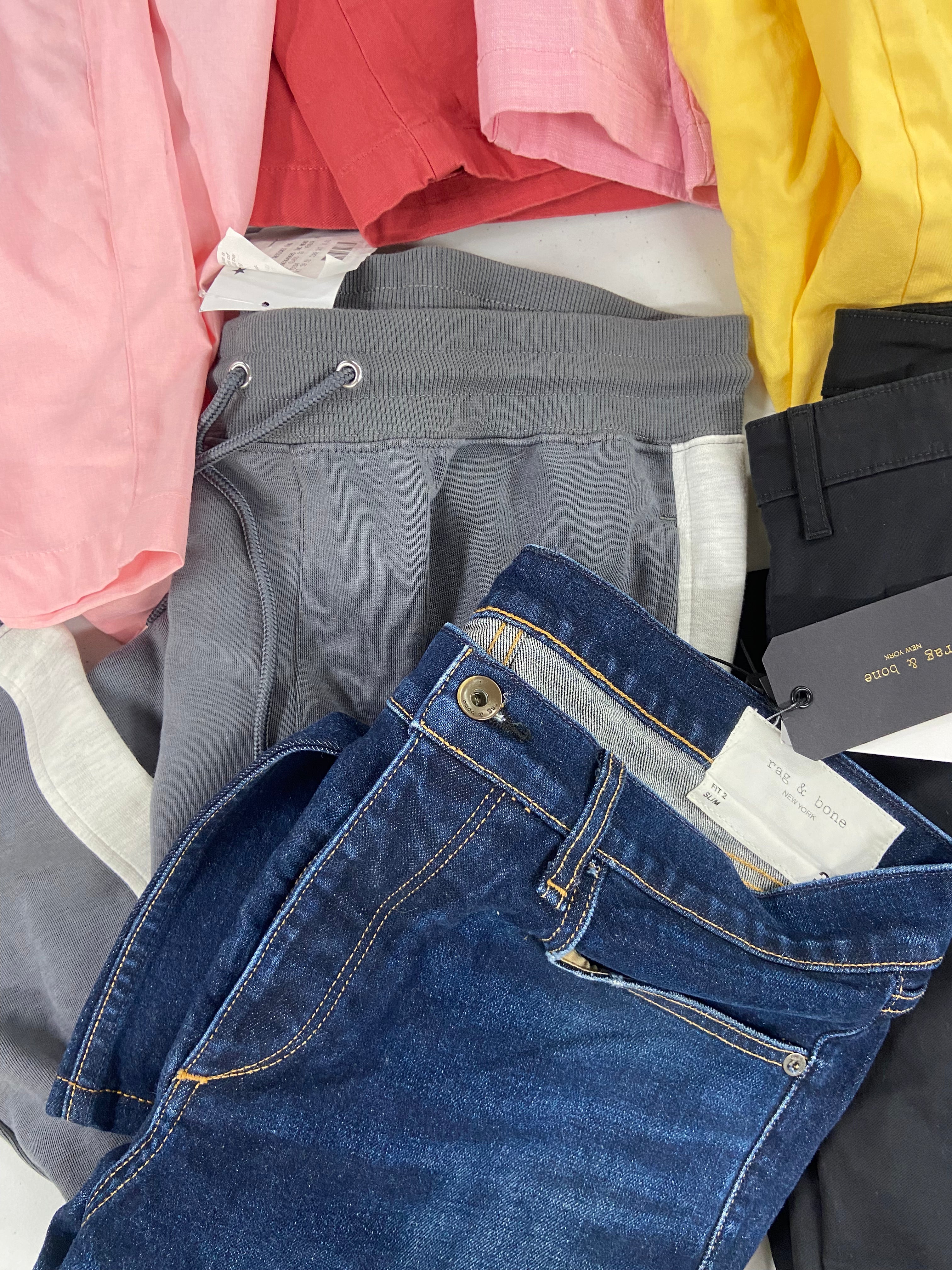 Men's Clothing Pants & Shorts Wholesale Lot, RAG & BONE, LAUREN RALPH LAUREN, PGA TOUR, CALVIN KLEIN, INC and more, 10 items, Shelf Pulls, MSRP $917