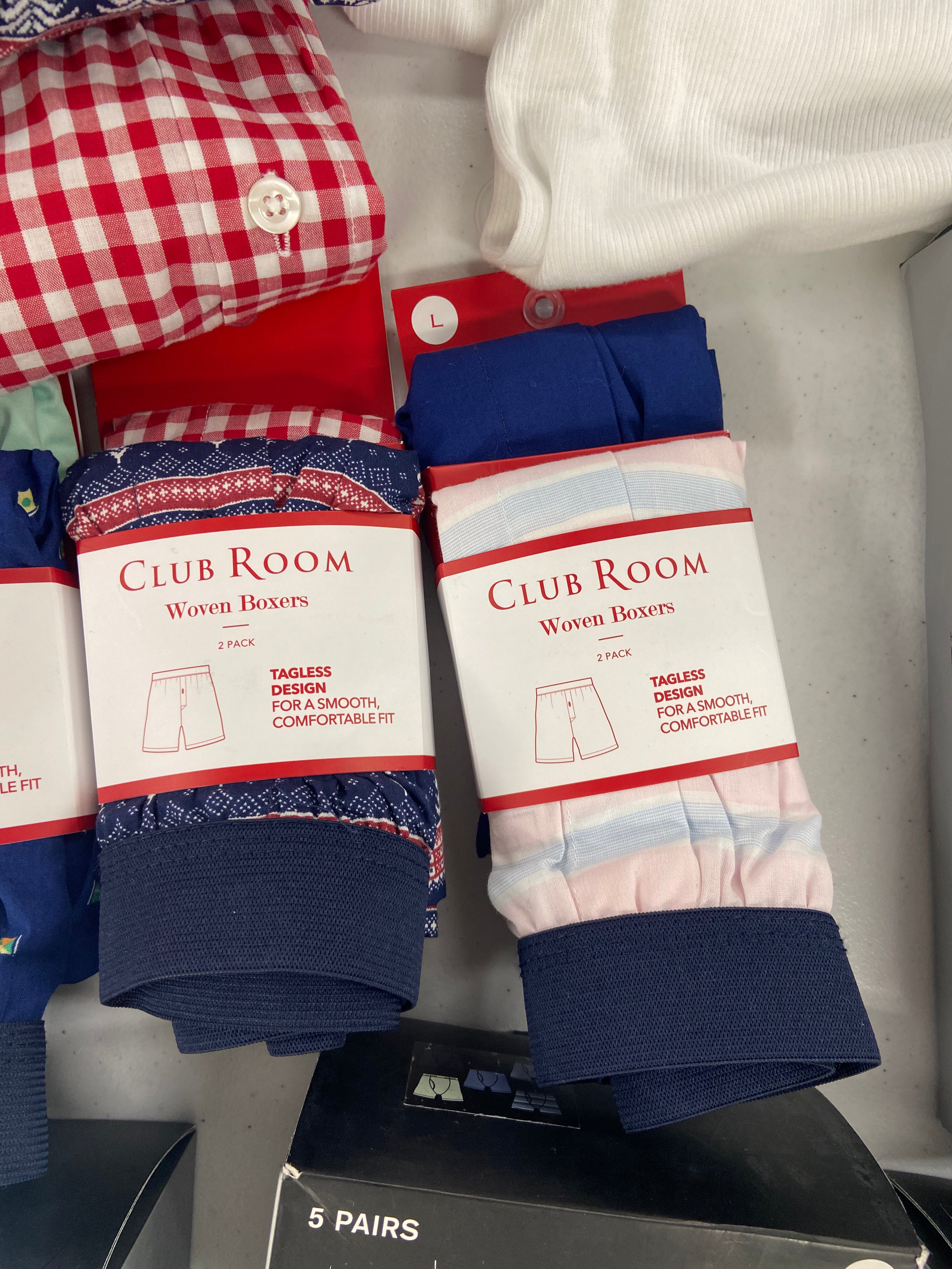Men's Underwear (Boxers & Others) Wholesale Lot, ALFANI, CLUB ROOM 16 items, Shelf Pulls, MSRP $450