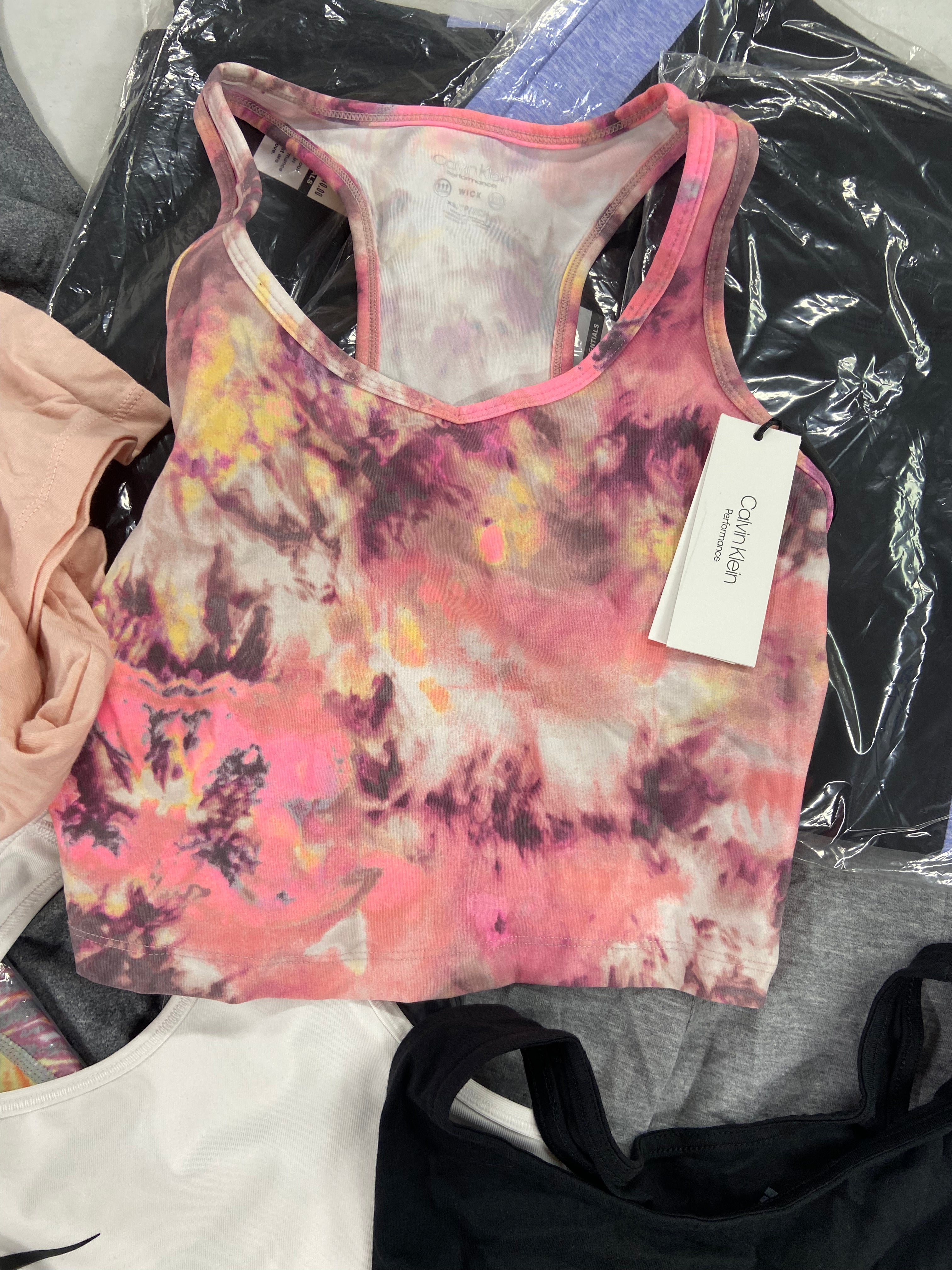 Women's Clothing Activewear Wholesale Lot, NIKE, THE NORTH FACE, ADIDAS, CALVIN KLEIN, FILA and more, 24 items, Shelf Pulls, MSRP $761