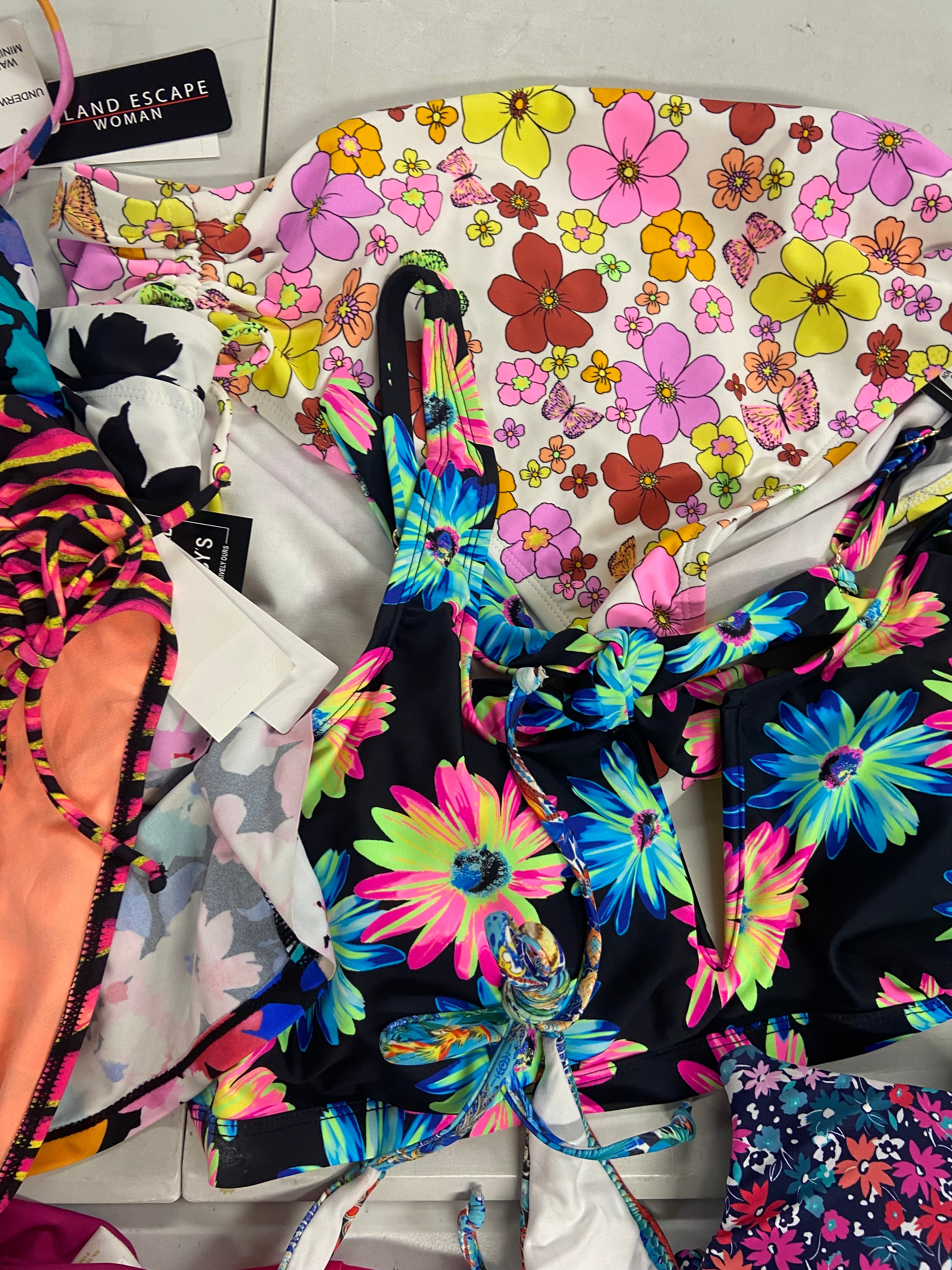 Women's Swimwear Wholesale Lot, LA BLANCA, CALVIN KLEIN, LAUREN RALPH LAUREN, DKNY, ANNE COLE and more, 15 items, Shelf Pulls, MSRP $769