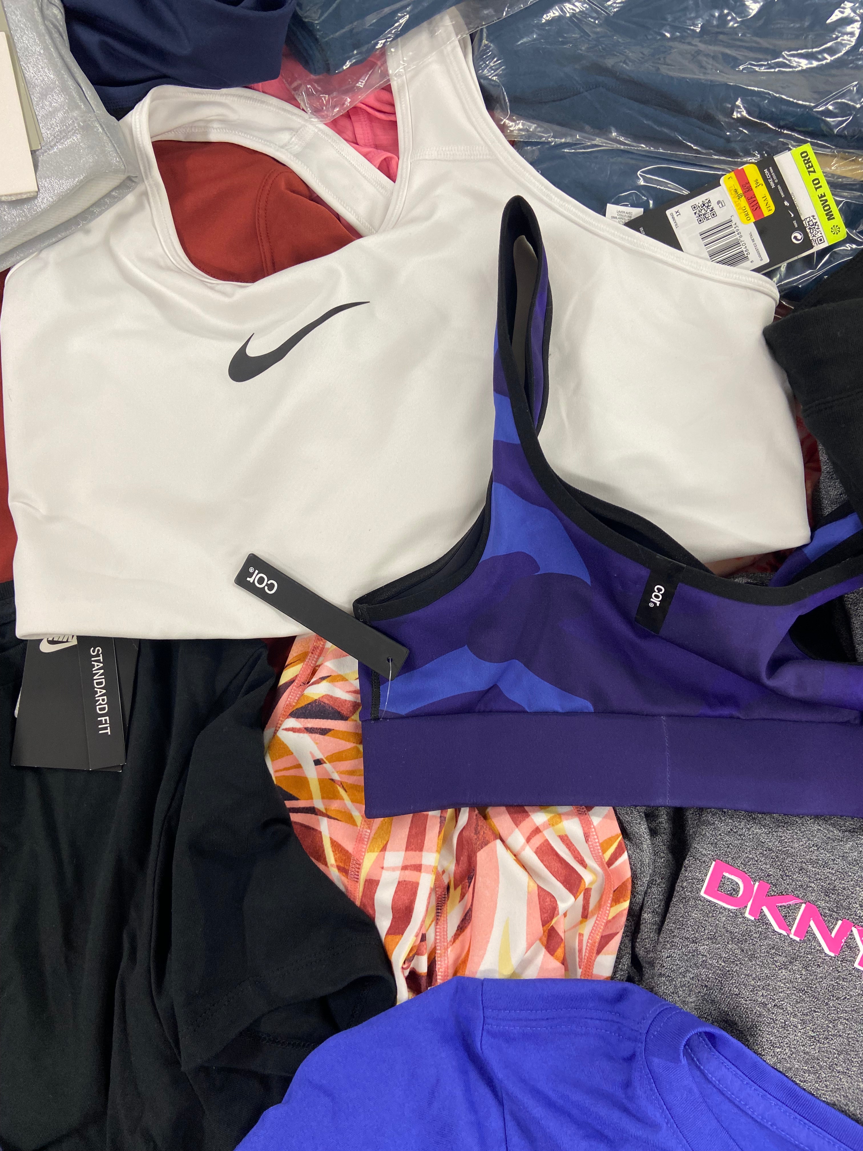 Women's Clothing Activewear Wholesale Lot, DKNY, COR, COLUMBIA, NIKE, IDEOLOGY, 19 items, Shelf Pulls, MSRP $728