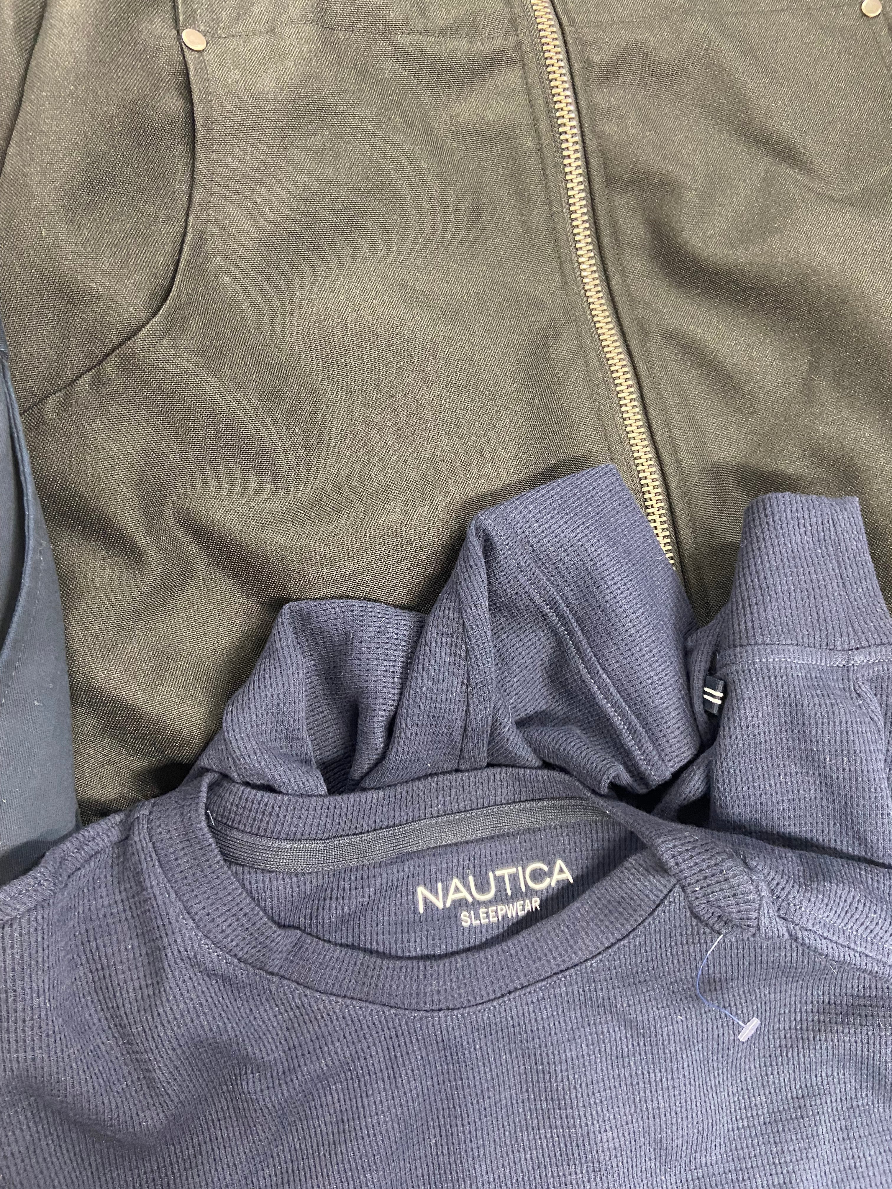 Men's Clothing Underwear, Jackets and more Wholesale Lot, HUGO BOSS HUGO, HAGGAR, NAUTICA, CATERPILLAR and more, 9 items, Shelf Pulls, MSRP $730