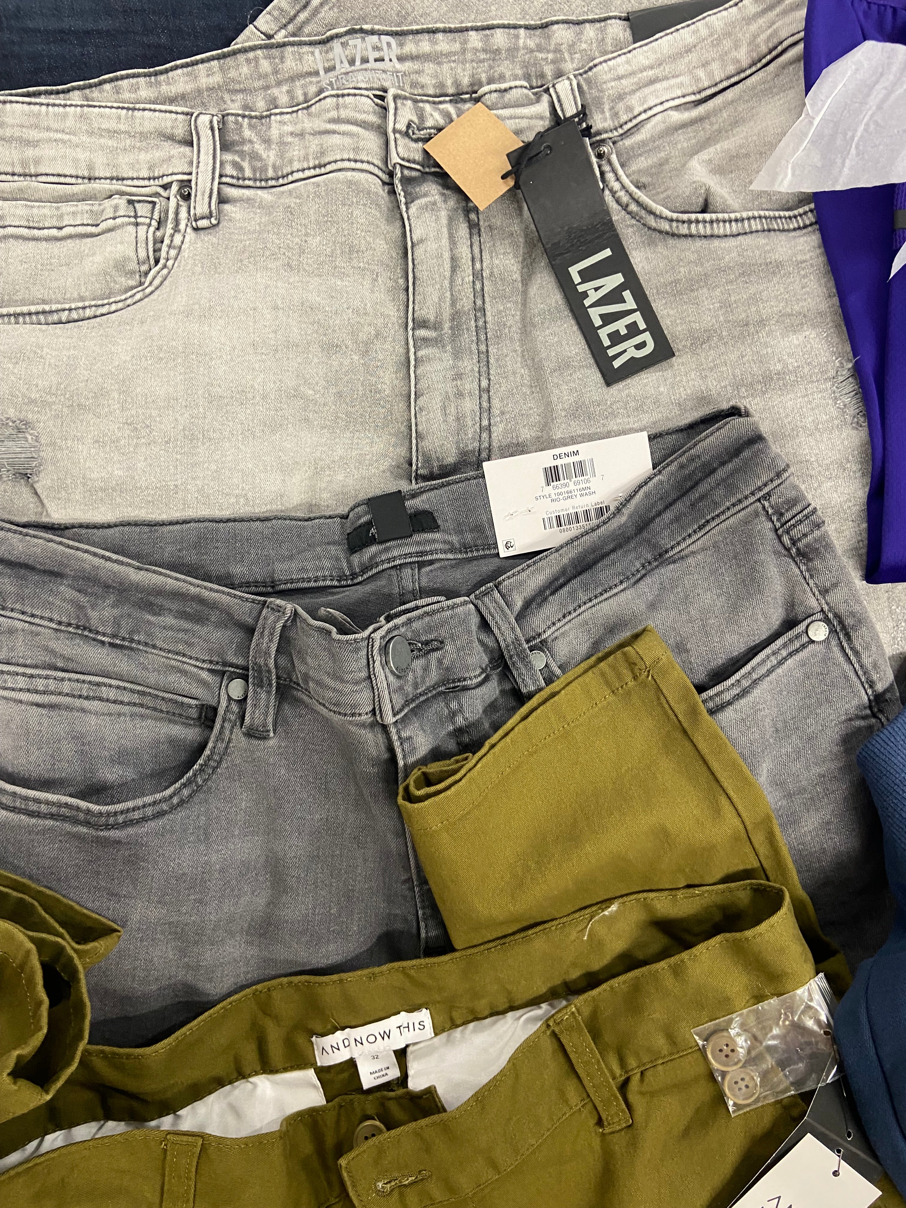 Men's Clothing Bottoms & Tops Wholesale Lot, PUMA, ADIDAS, INC and more, 8 items, Shelf Pulls, MSRP $484