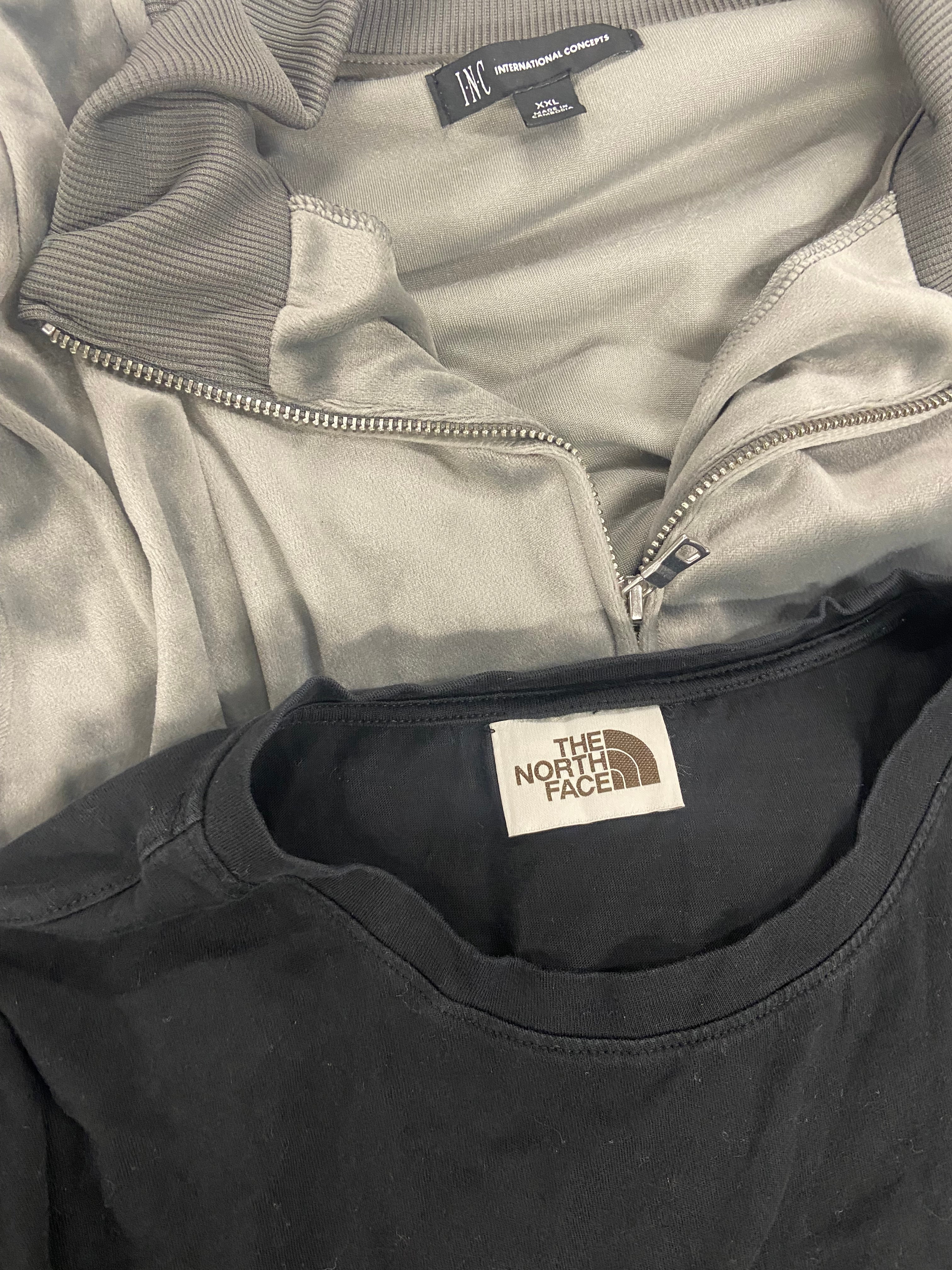 Men's Clothing Sweater and others, ADIDAS, NAUTICA, THE NORTH FACE, LEGENDARY, INC and more, Wholesale Lot, 8 items, Shelf Pulls, MSRP $479