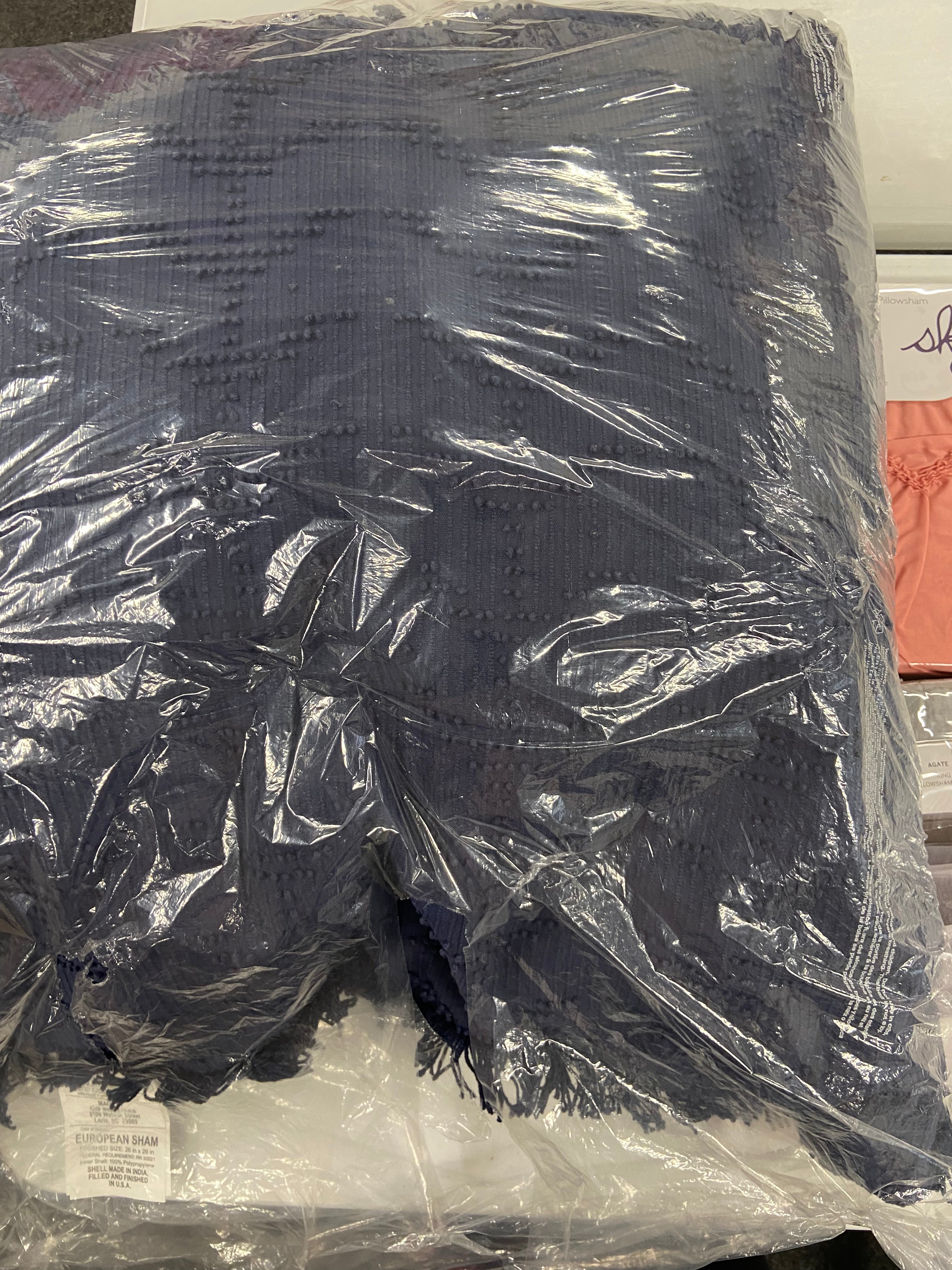 Decorative Pillows,  Duvet Cover Set & Others Wholesale Lot, SKY MIA, SKY SMOCK, OAKE, KAS ROOM SPARROW & WREN and More, 9 items, Shelf Pulls, MSRP $719
