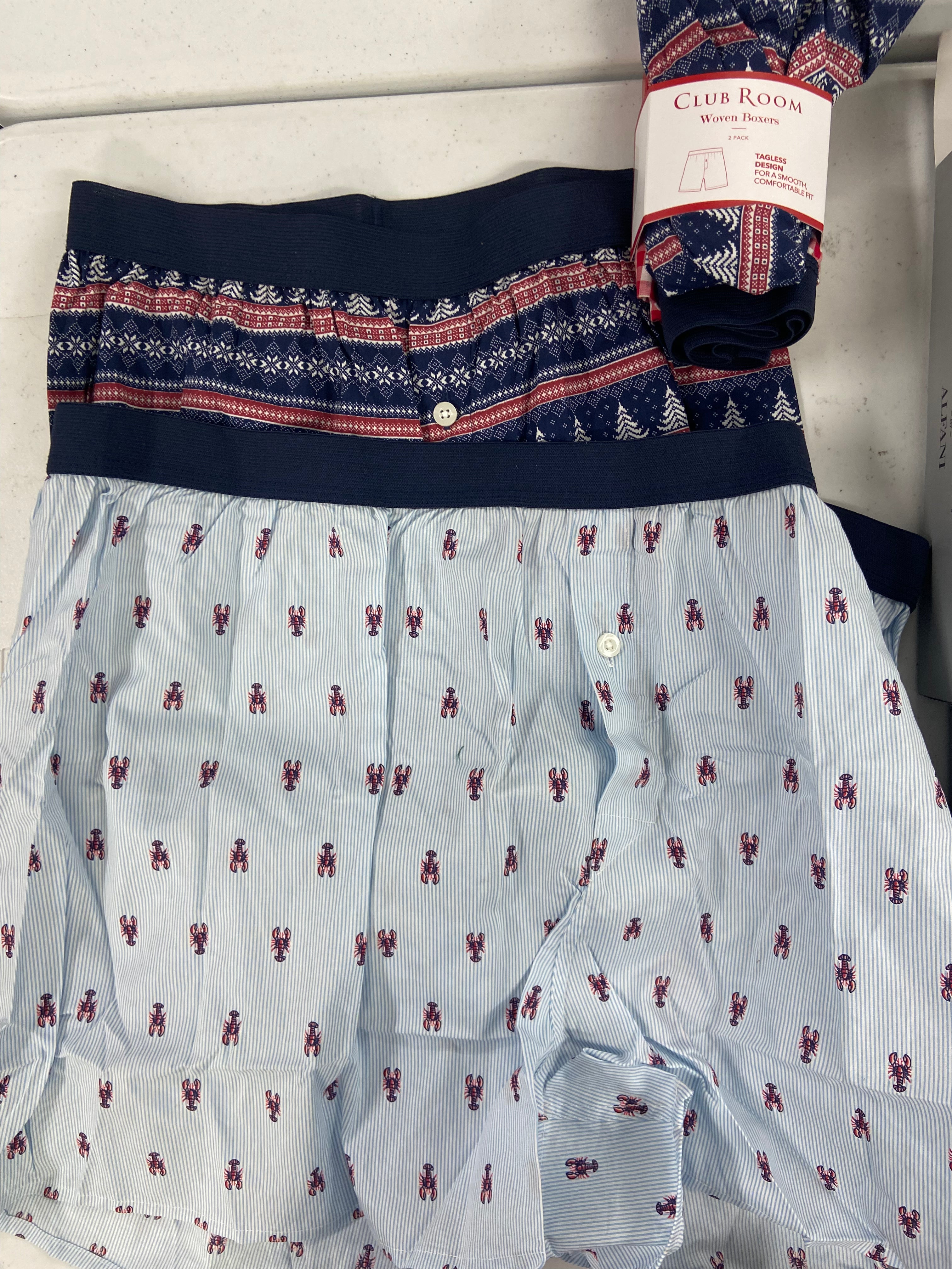 Men's Underwear (Boxer Briefs & Others) Wholesale Lot, CLUB ROOM, ALFANI, 11items, Shelf Pulls, MSRP $424