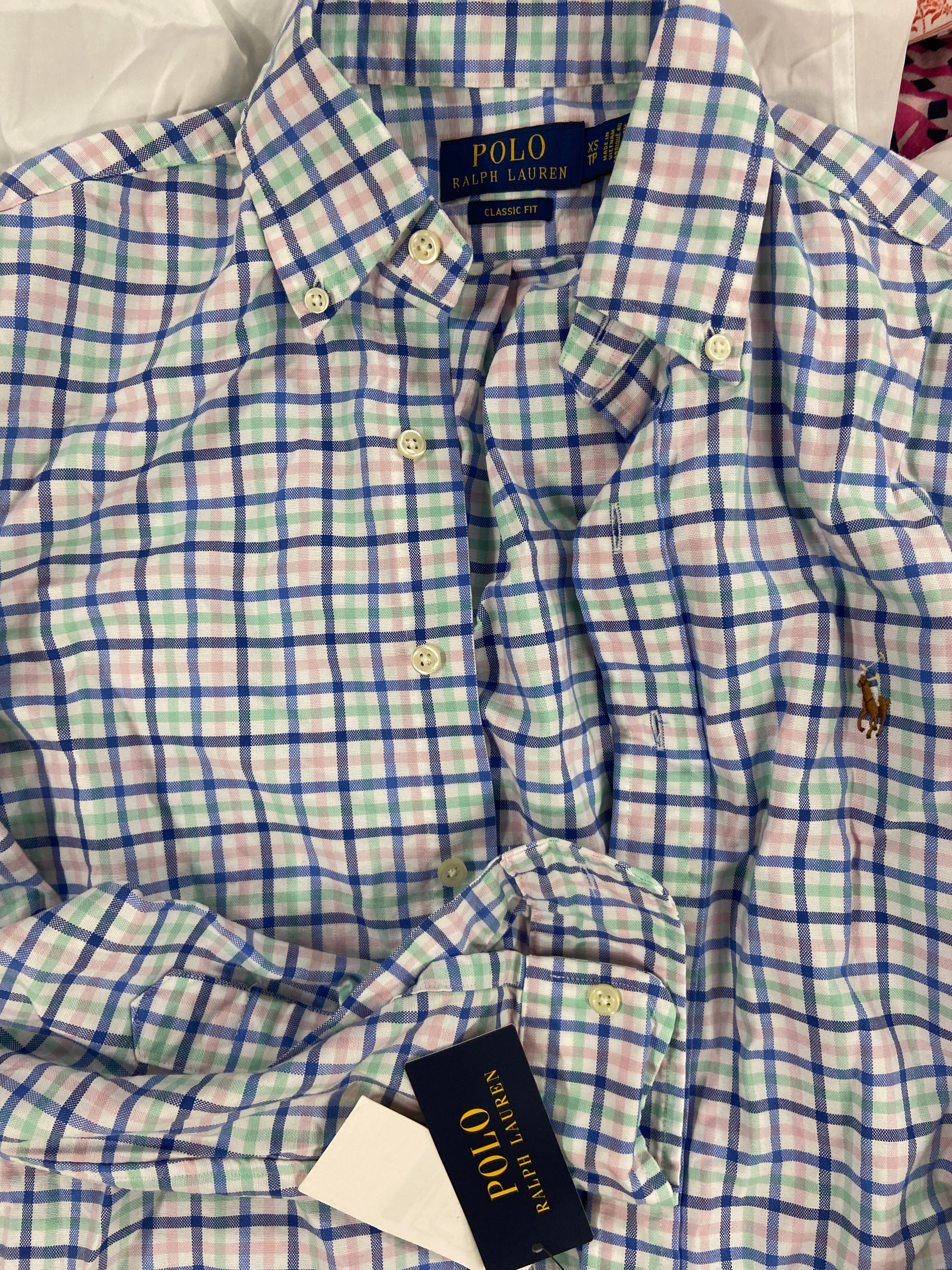 Men's Clothing Button Down Shirts, Wholesale Lot, POLO RALPH LAUREN, BAR III, CLUB ROOM, 9 items, Shelf Pulls, MSRP $587