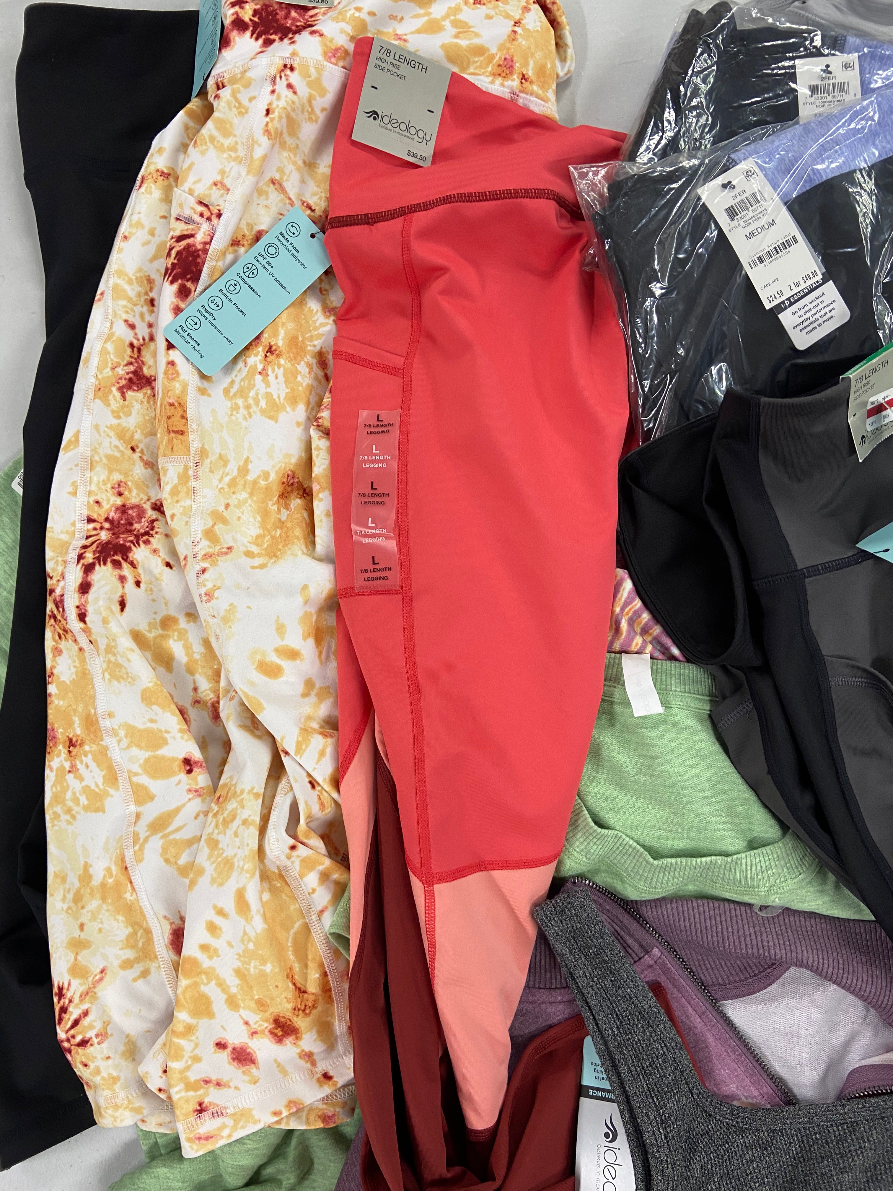 Women's Clothing Activewear Wholesale Lot, PUMA, UNDER ARMOUR, ADIDAS, NIKE, CALVIN KLEIN, 27 items, Shelf Pulls, MSRP $826
