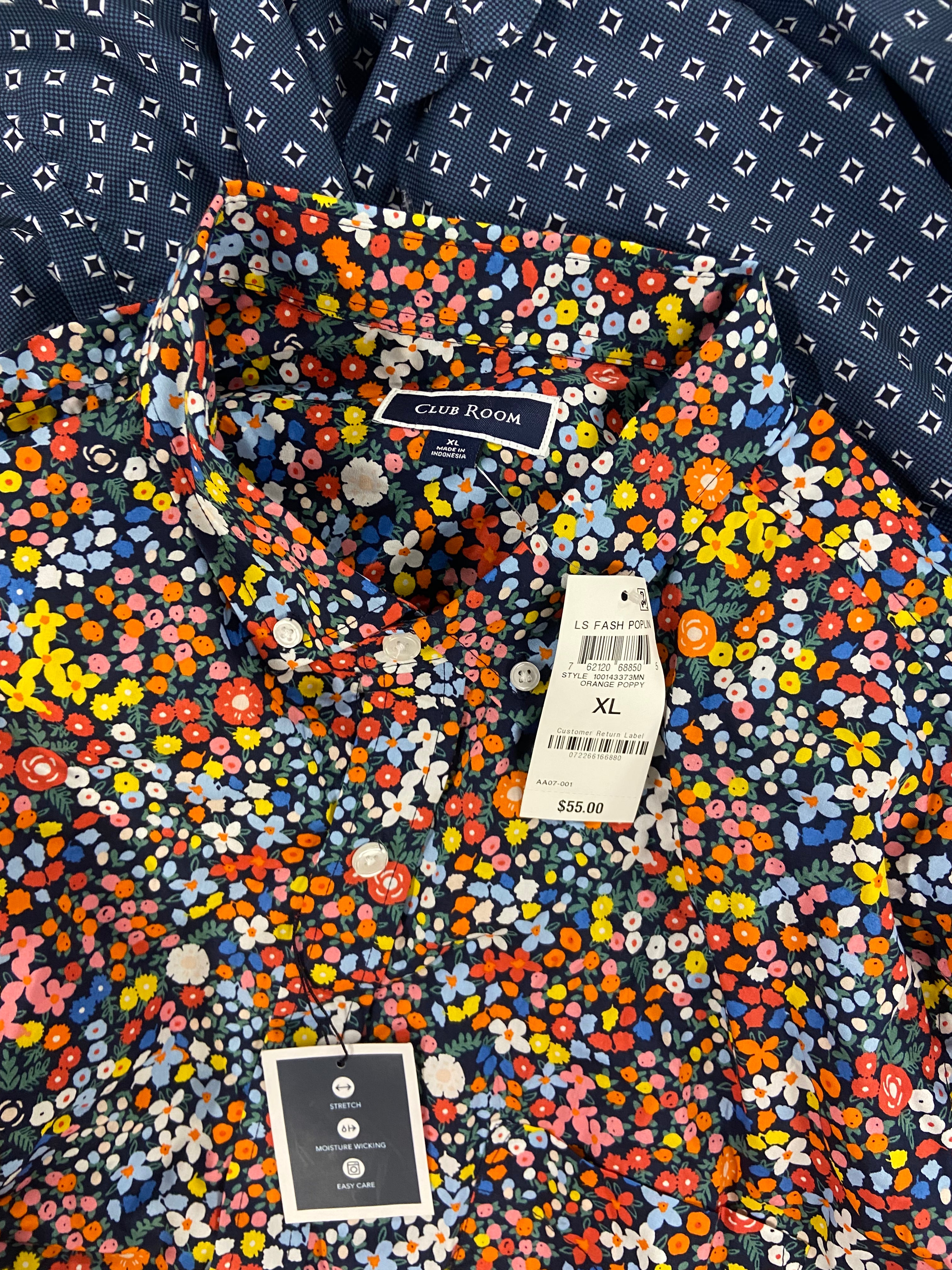 Men's Clothing Dress Shirt Wholesale Lot, CALVIN KLEIN, ALFANI, BAR III, CLUB ROOM 10 items, Shelf Pulls, MSRP $635