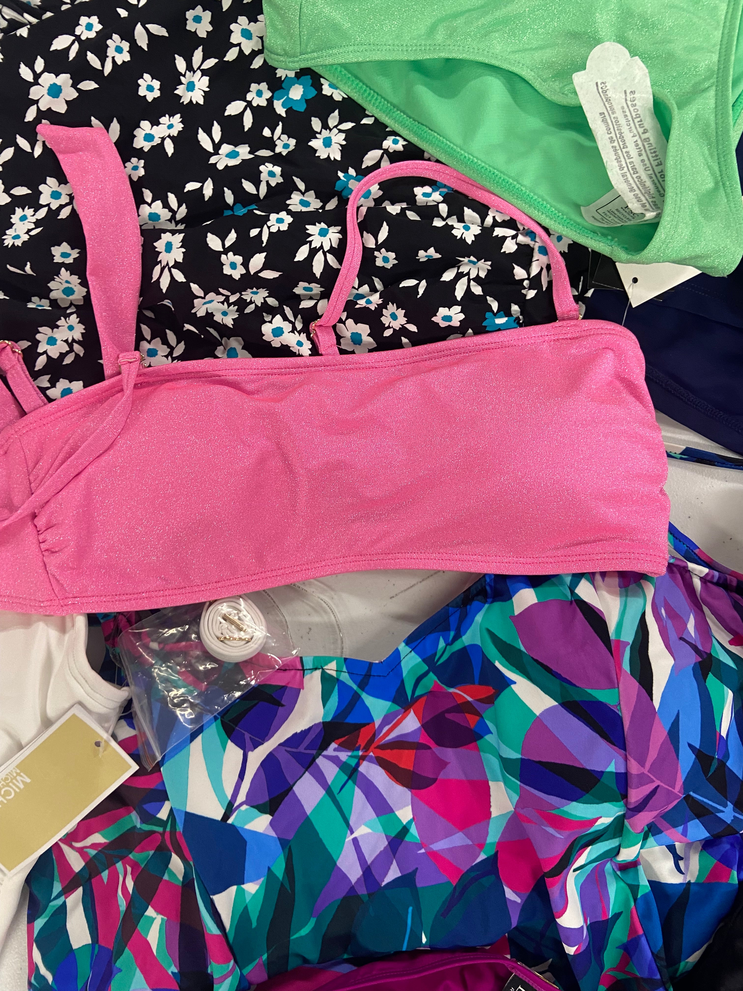 Women's Swimwear Wholesale Lot, MICHAEL KORS, RALPH LAUREN, DKNY, NIKE, SWIM SOLUTIONS and more, 12 items, Shelf Pulls, MSRP $633