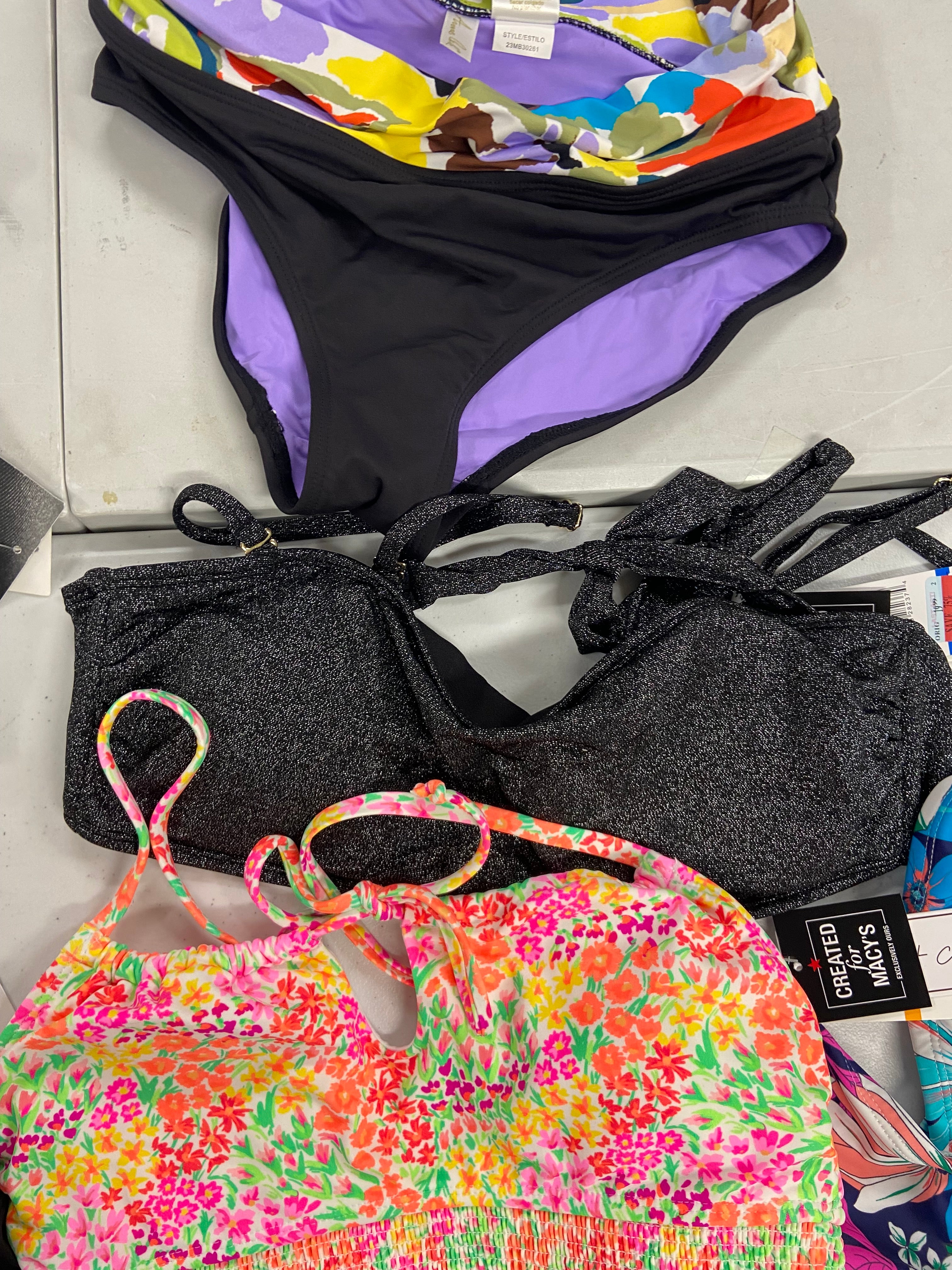 Women's Swimwear Wholesale Lot, NIKE, SWIM SOLUTIONS, SALT + COVE, ANNE COLE and more, 10 items, Shelf Pulls, MSRP $492