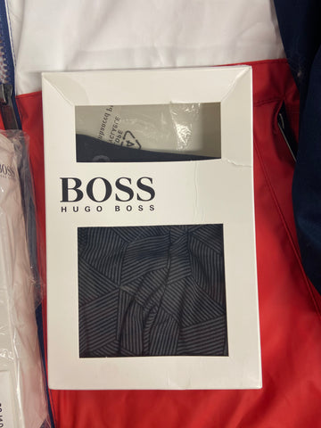 Men's Clothing Underwear, Jackets and more Wholesale Lot, HUGO BOSS HUGO, HAGGAR, NAUTICA, CATERPILLAR and more, 9 items, Shelf Pulls, MSRP $730
