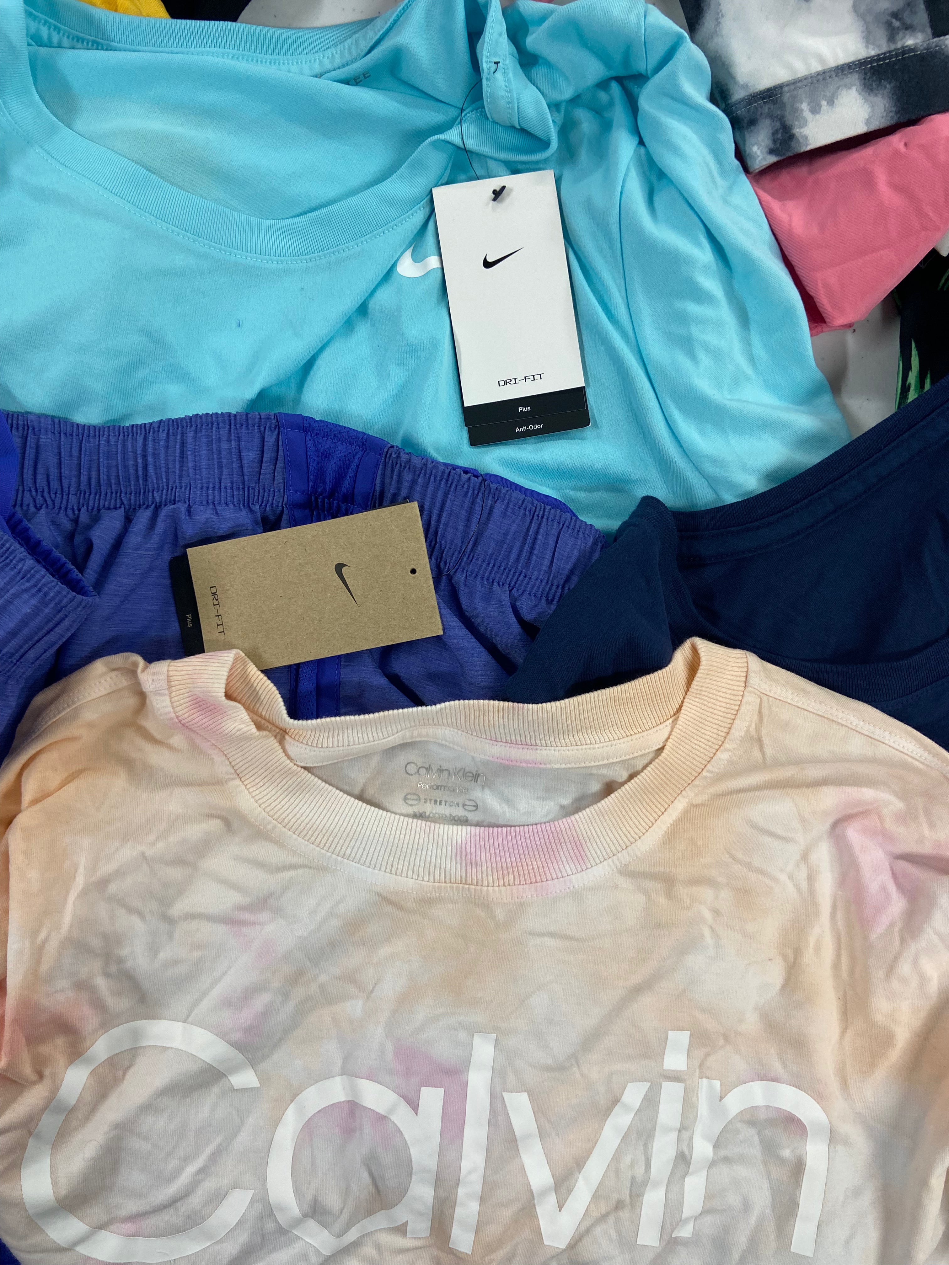 Women's Clothing Activewear Wholesale Lot, CK PERFORMANCE, SALT LIFE, NIKE, 32 DEGREES and more, 21 items, Shelf Pulls, MSRP $689