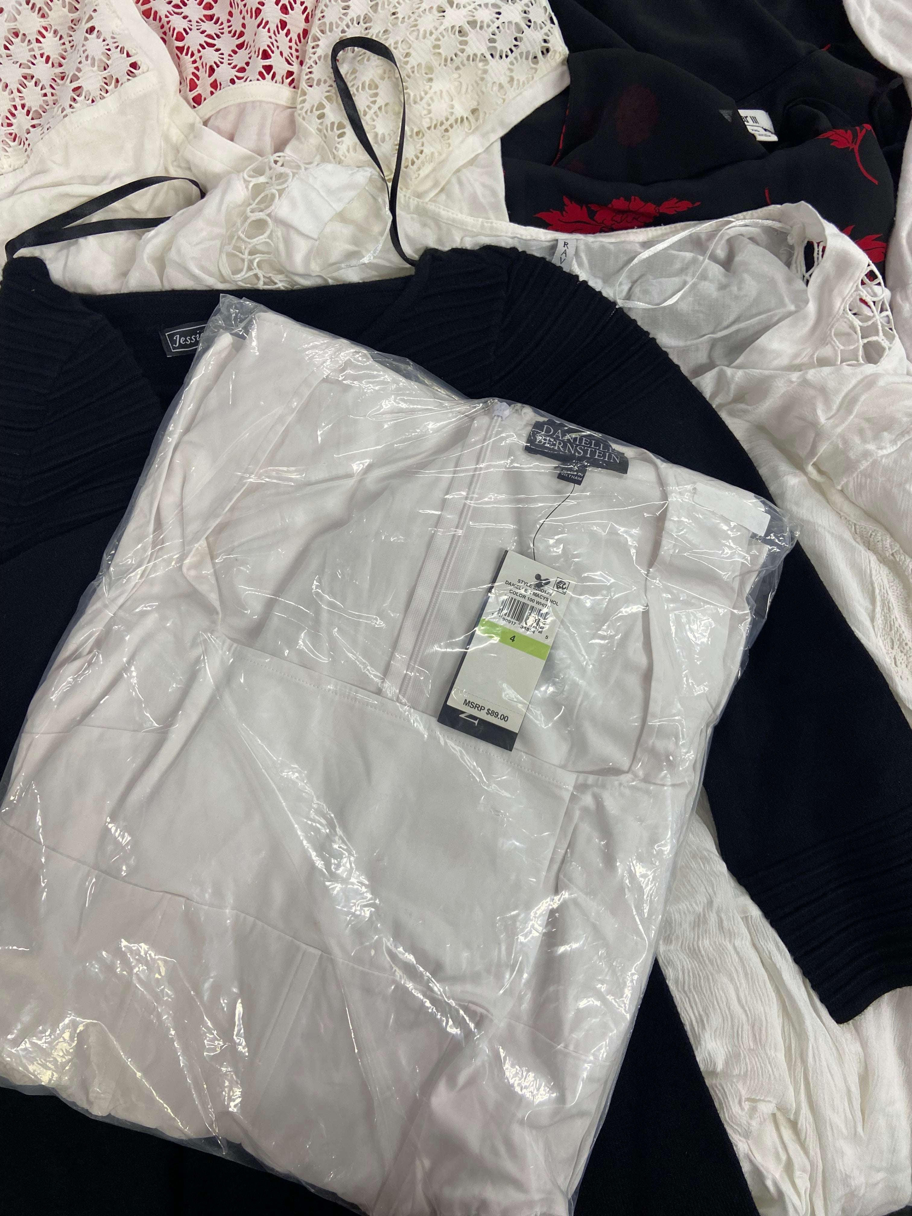 Women's Clothing Assorted Wholesale Lot, MICHAEL KORS, DKNY, CALVIN KLEIN, VINCE CAMUTO, RAVIYA, JESSICA HOWARD and more, 15 items, Shelf Pulls, MSRP $1,036