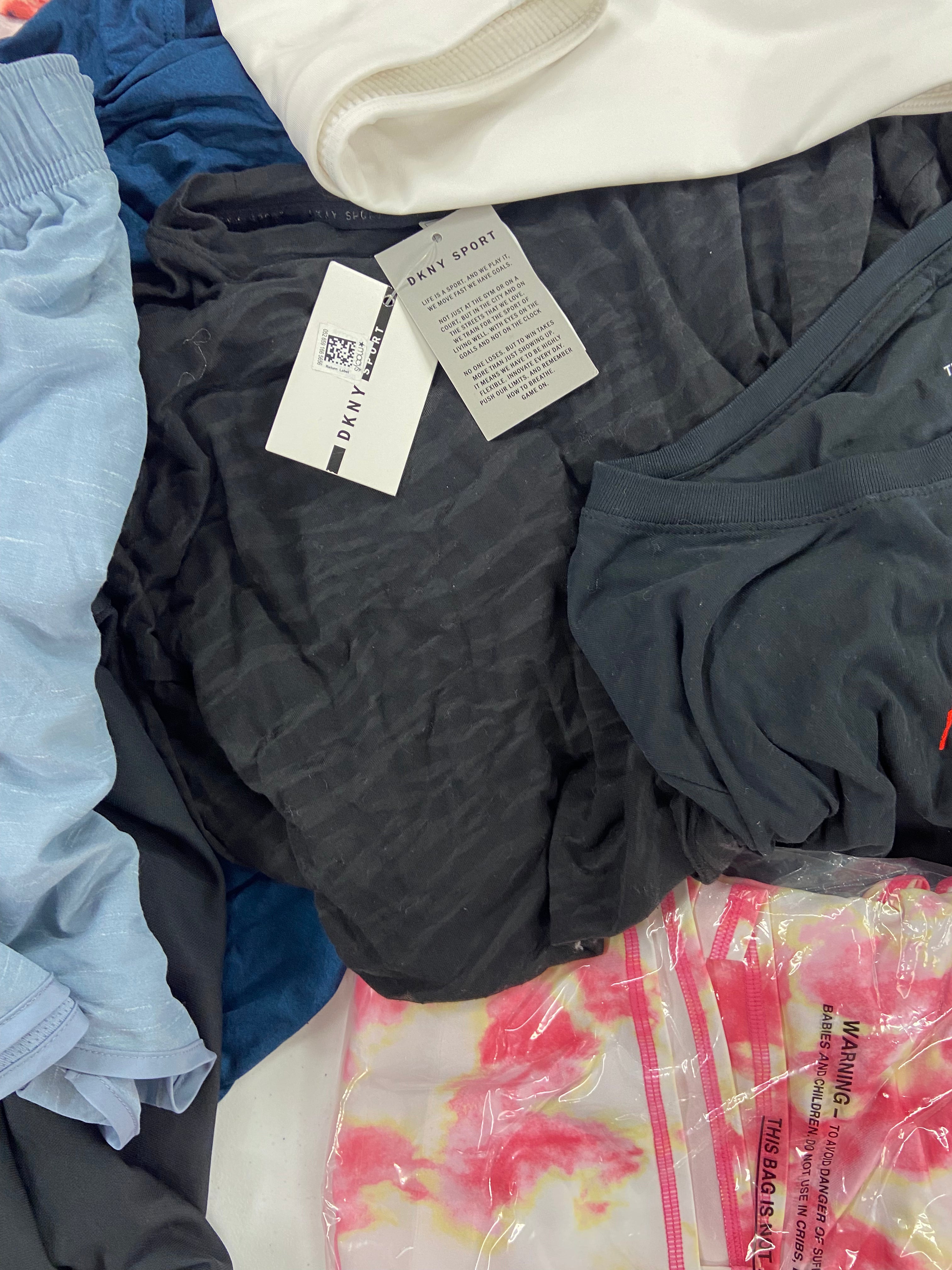 Women's Clothing Activewear Wholesale Lot, NIKE, CALVIN KLEIN, UNDER ARMOUR, DKNY, DANSKIN and more, 22 items, Shelf Pulls, MSRP $674