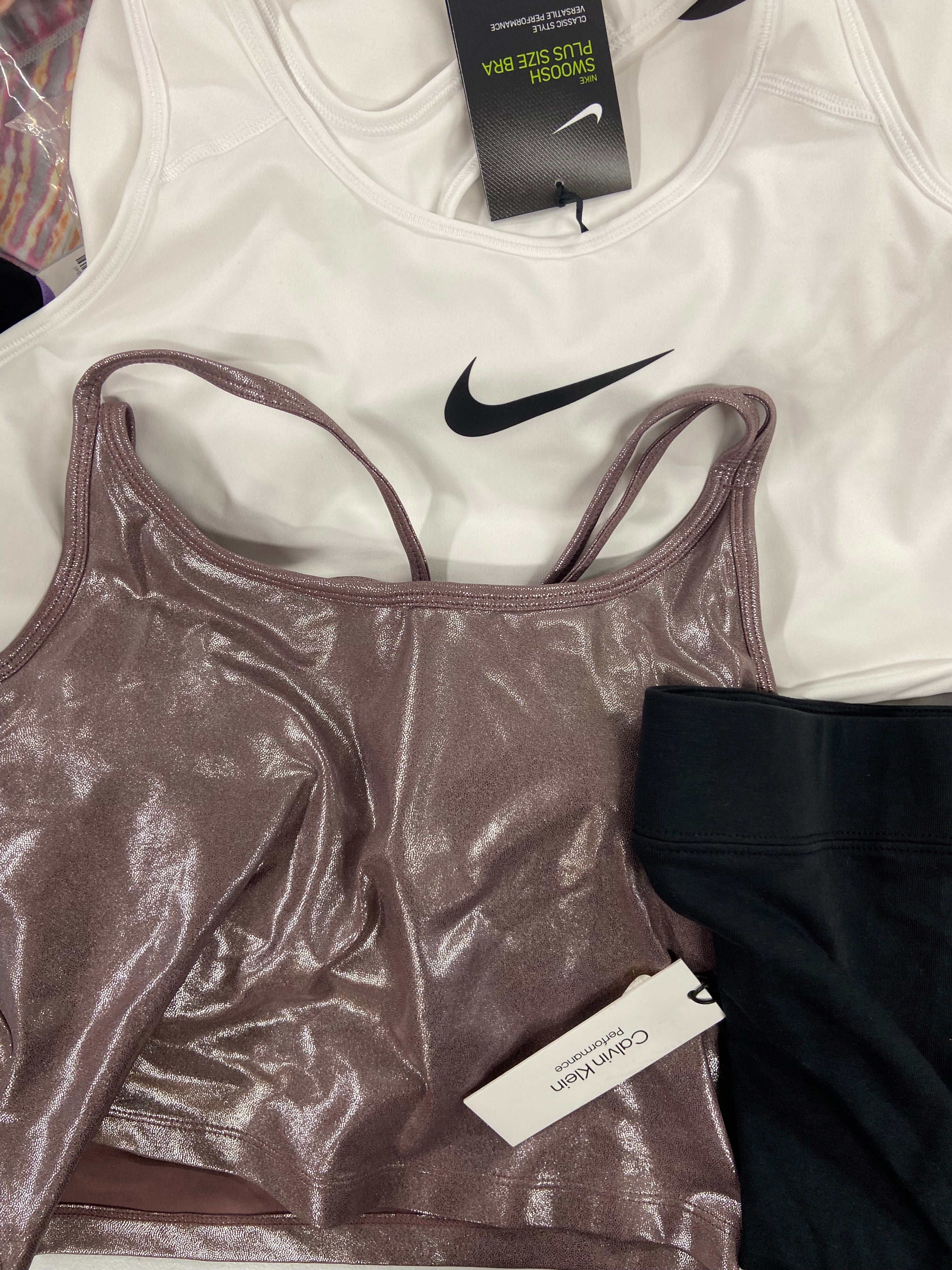 Women's Clothing Activewear Wholesale Lot, NIKE, THE NORTH FACE, ADIDAS, CALVIN KLEIN, FILA and more, 24 items, Shelf Pulls, MSRP $761
