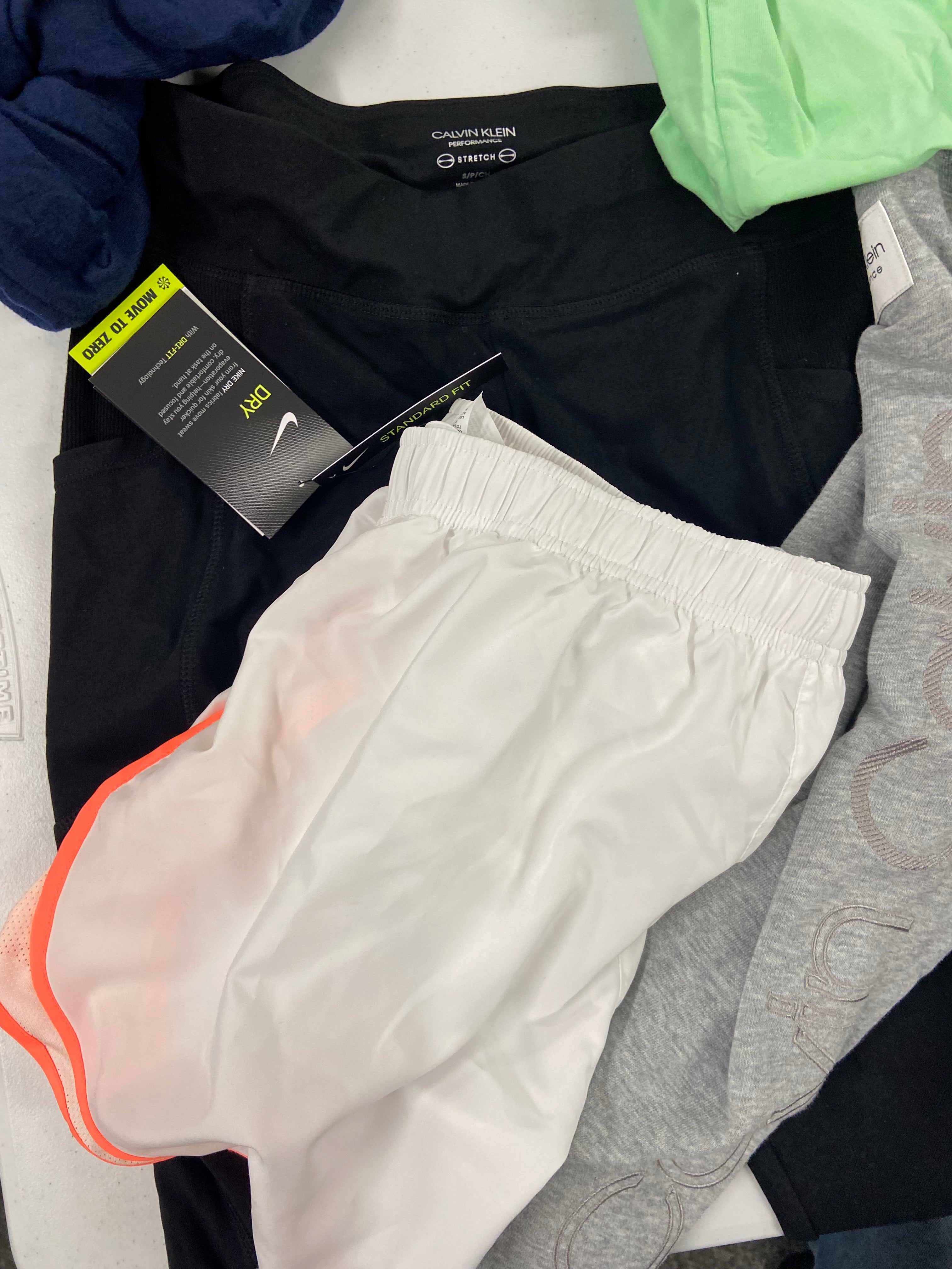 Women's Clothing Activewear Wholesale Lot, NIKE, UNDER ARMOUR, ADIDAS, CK PERFORMANCE, IDEOLOGY,  22 items, Shelf Pulls, MSRP $637