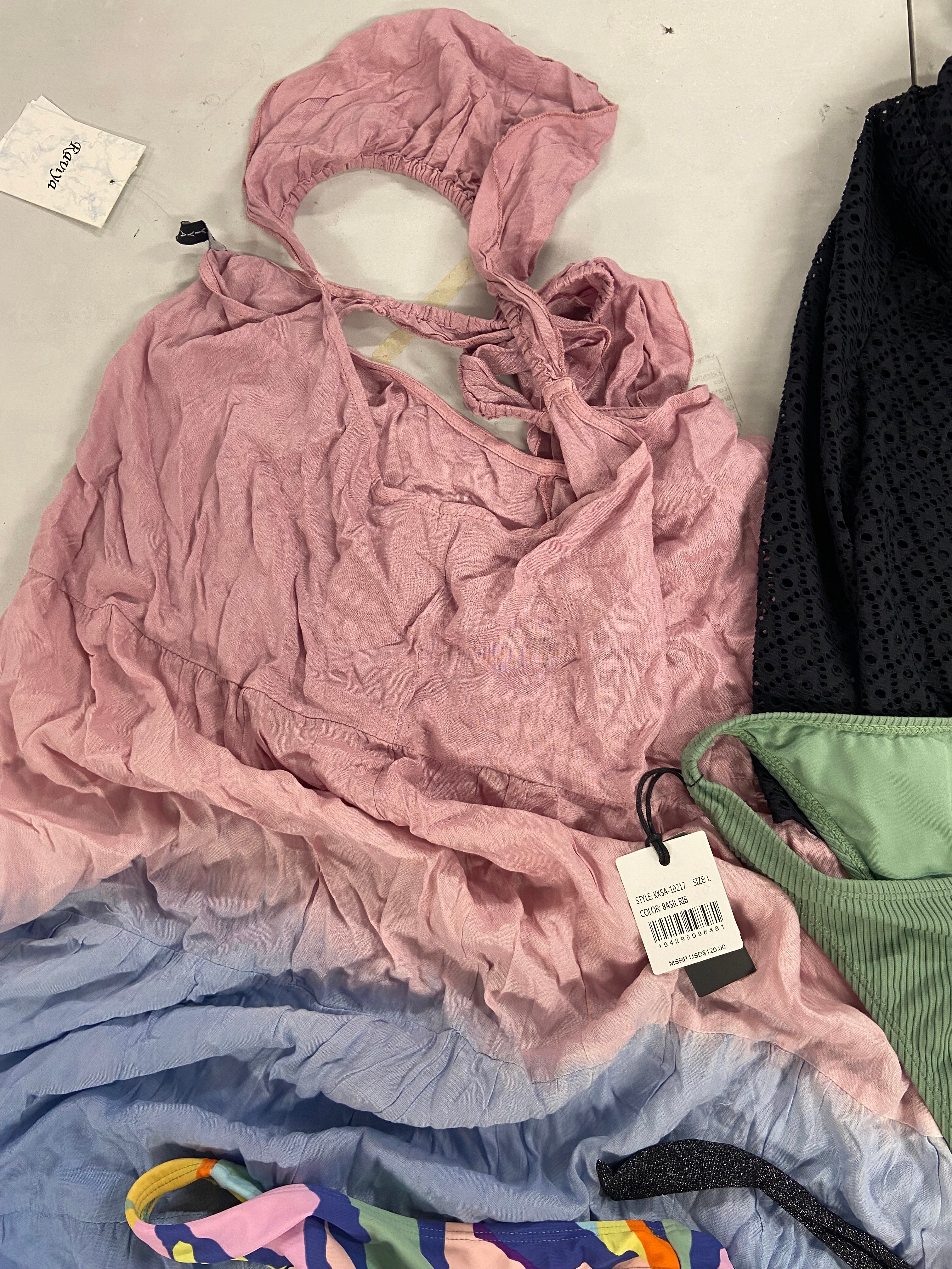Women's Swimwear Wholesale Lot, KENDALL+KYLIE, RALPH LAUREN, SWIM SOLUTIONS, SALT + COVE and more, 9 items, Shelf Pulls, MSRP $578