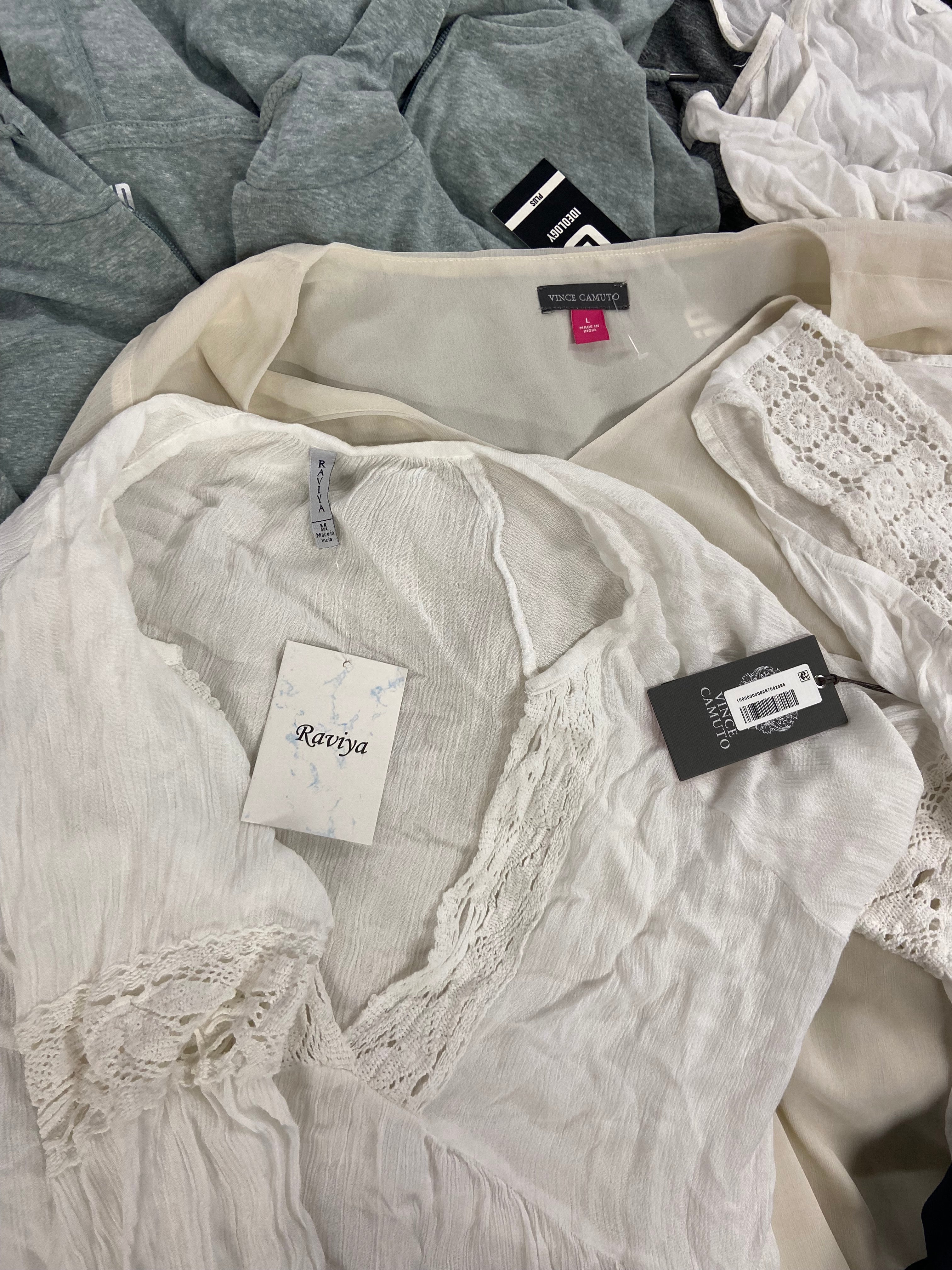 Women's Clothing Assorted Wholesale Lot, ADIDDAS, SKECHERS, VINCE CAMUTO, RAVIYA and more, 11 items, Shelf Pulls, MSRP $687