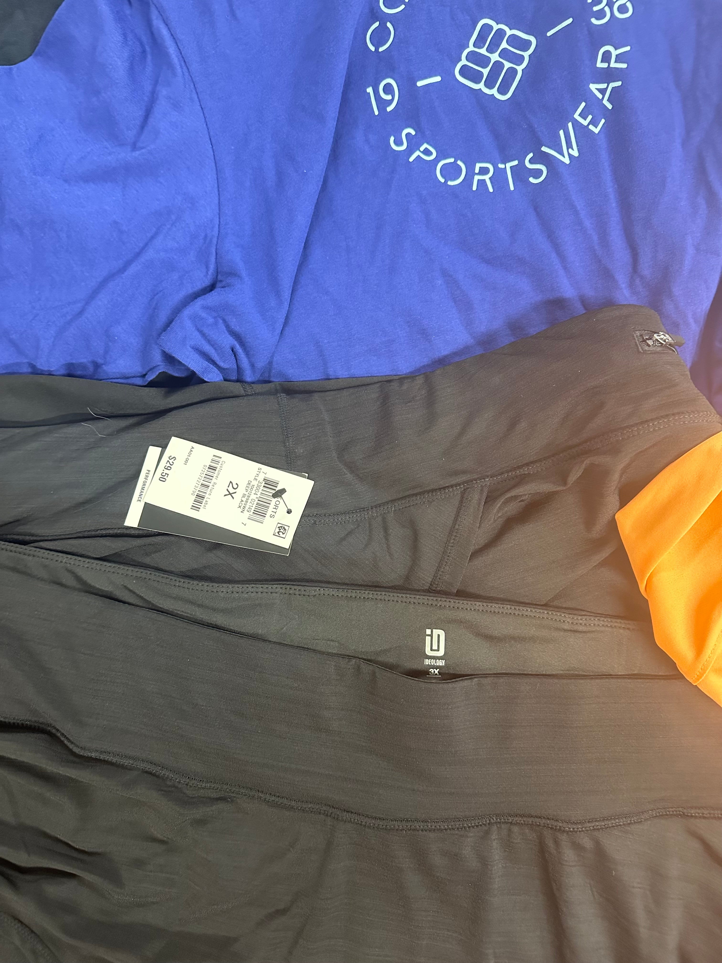 Women's Clothing Activewear Wholesale Lot, CALVIN KLEIN, COLUMBIA, NIKE, AMERICAN APPAREL and more, 11 items, Shelf Pulls, MSRP $432