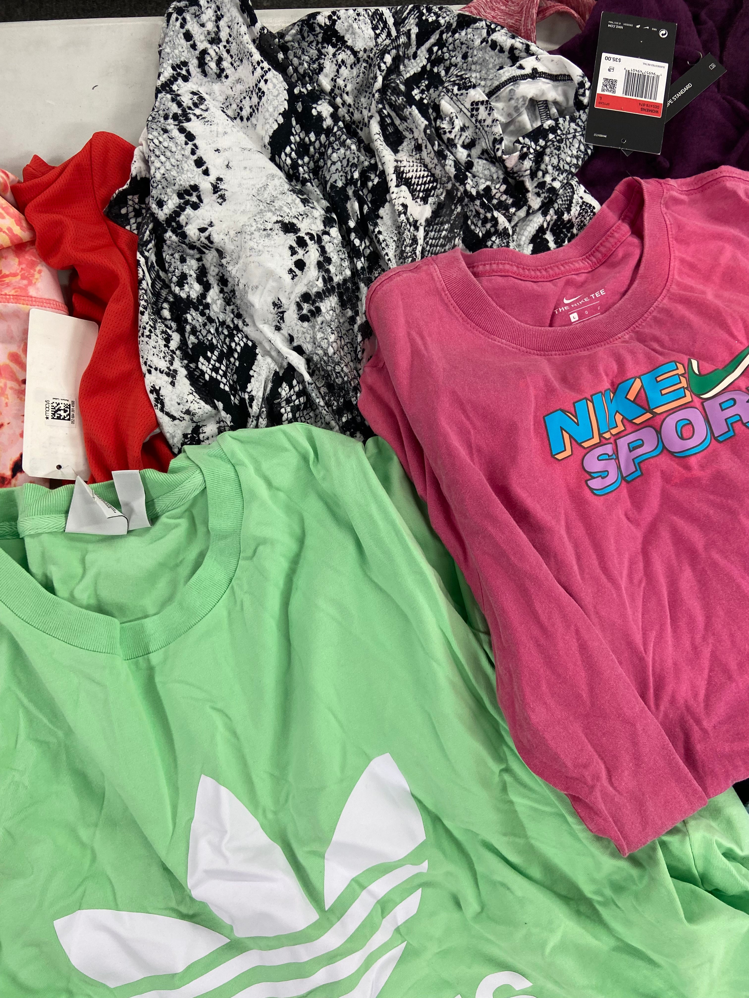 Women's Clothing Activewear Wholesale Lot, NIKE, UNDER ARMOUR, ADIDAS, CK PERFORMANCE, IDEOLOGY,  22 items, Shelf Pulls, MSRP $637