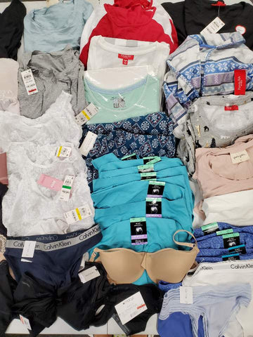 Women's Intimate & Sleepwear Wholesale Lot Calvin Klein, WACOAL, BALI, SPANX, B.TEMPT'D,  Maidenform, JENNI, VANITY FAIR, Pure Fiber, Jockey, ALFANI and more, 50 Units, Shelf Pulls, MSRP $1,200.94