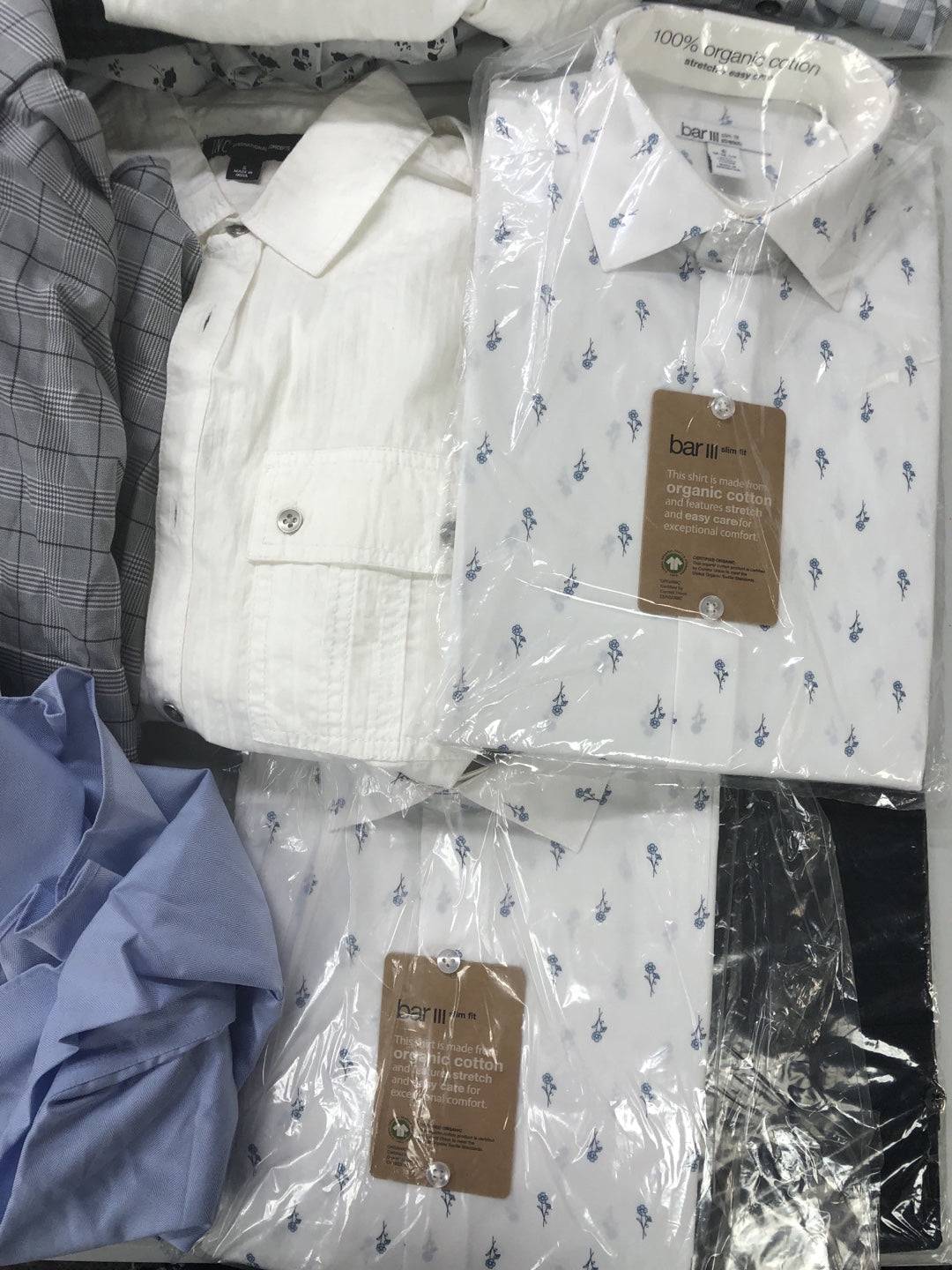 Men's Clothing Polo Ralph Lauren, Calvin Klein, Tommy Hilfiger, Tasso Elba, Alfani, INC and more, 25 Units, Shelf Pulls, MSRP $1,602.49