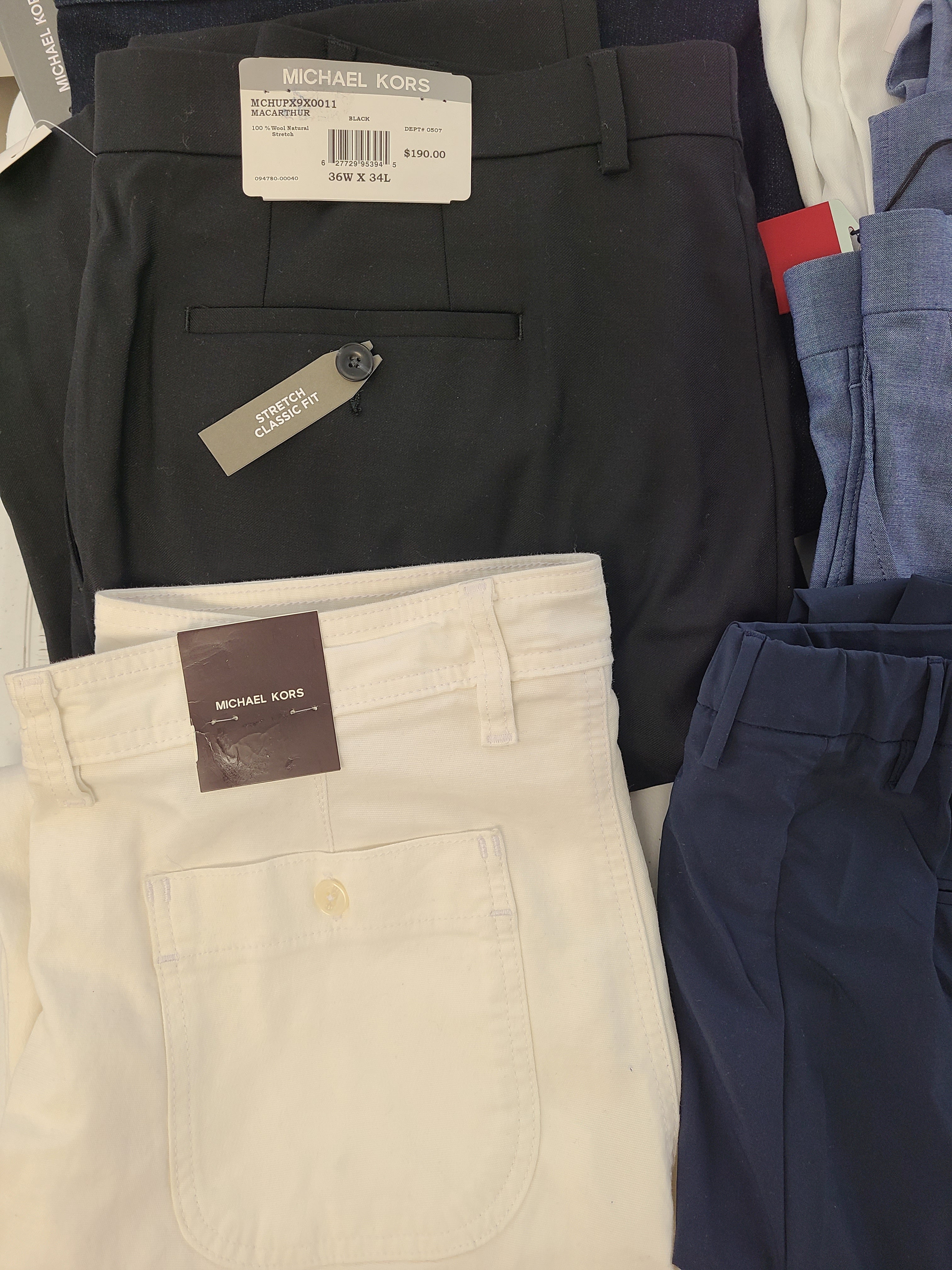 Men's Clothing Wholesale Lot Michael Kors, Polo Ralph Lauren, Alfani and more , 21 Units, Shelf Pulls, MSRP $1,950.50