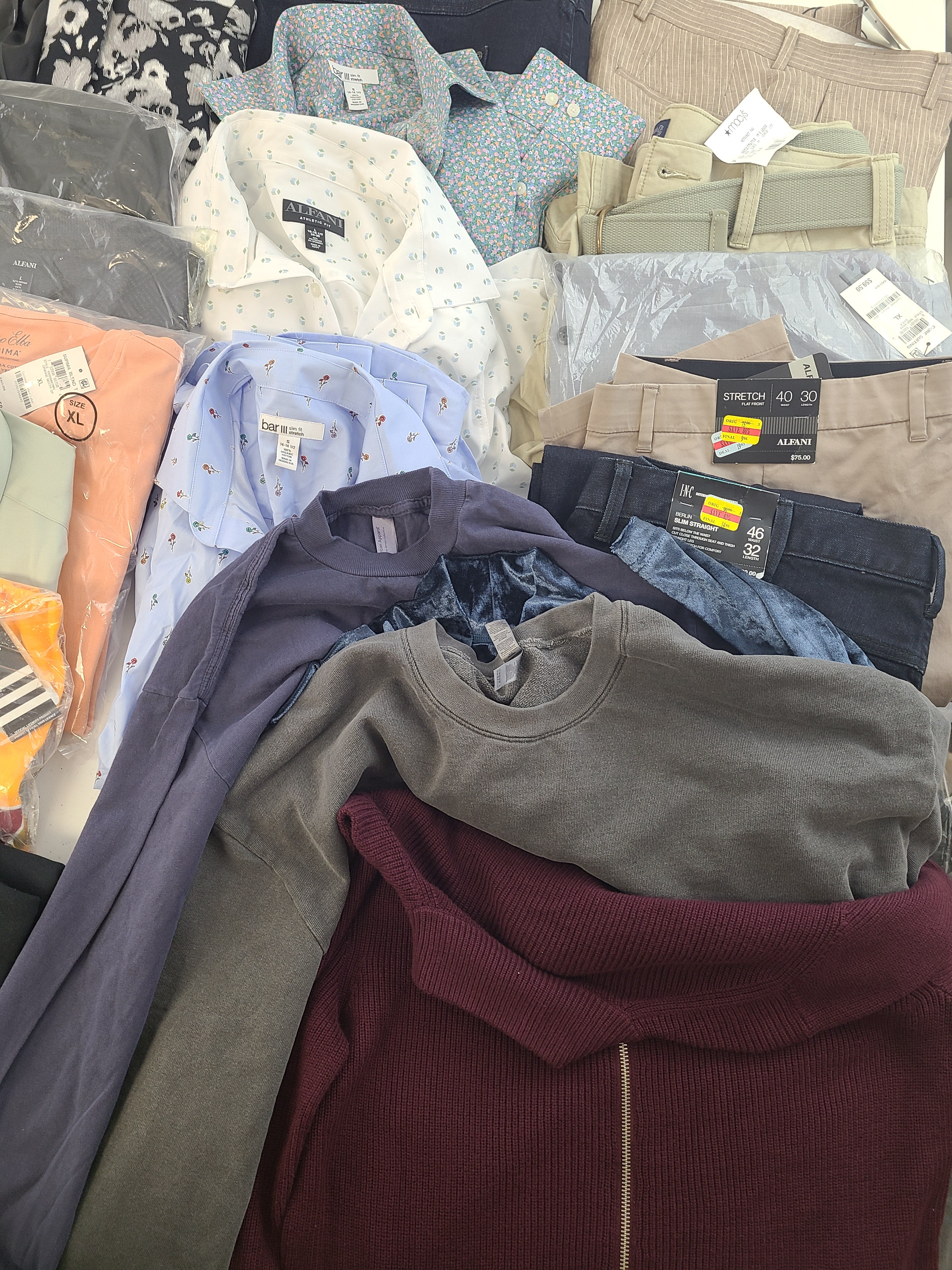 Men's Clothing Wholesale Lot Lauren Ralph Lauren, Adidas, Calvin Klein, Champion, American Apparel and more, 25 Units, Shelf Pulls, MSRP $1,611.48