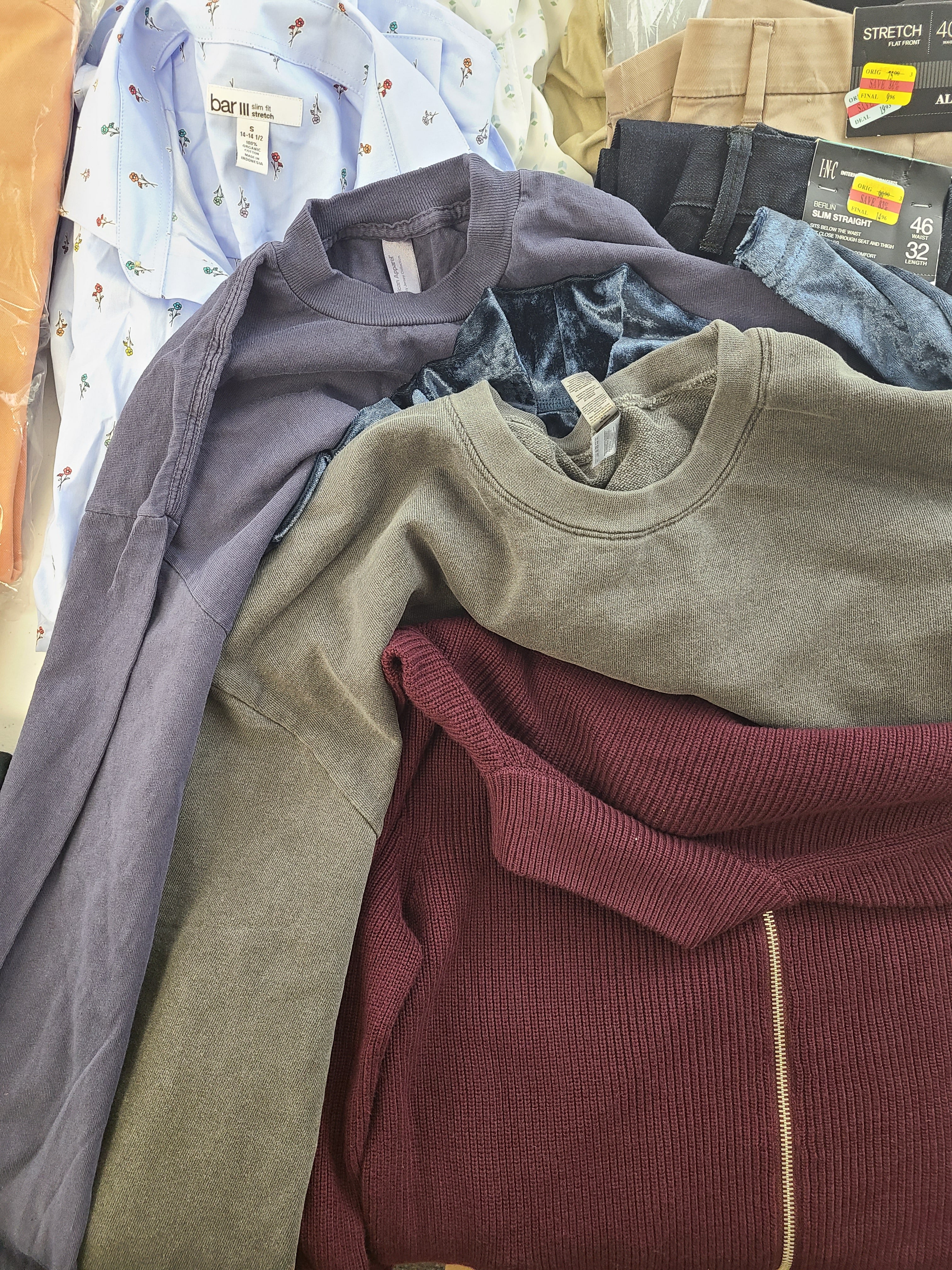 Men's Clothing Wholesale Lot Lauren Ralph Lauren, Adidas, Calvin Klein, Champion, American Apparel and more, 25 Units, Shelf Pulls, MSRP $1,611.48